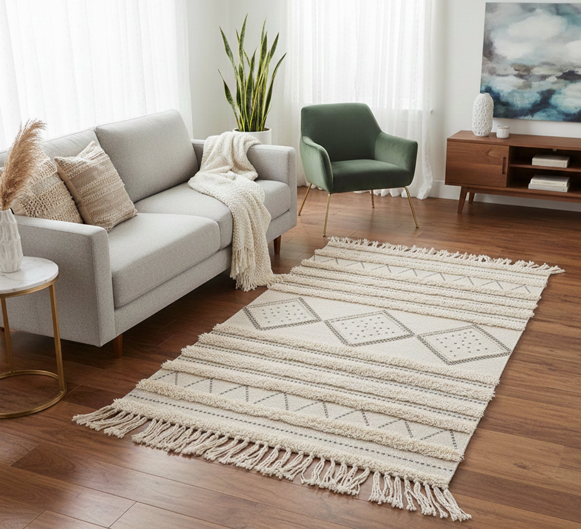 A shag pile rug - Vitrine Furniture - Accessories