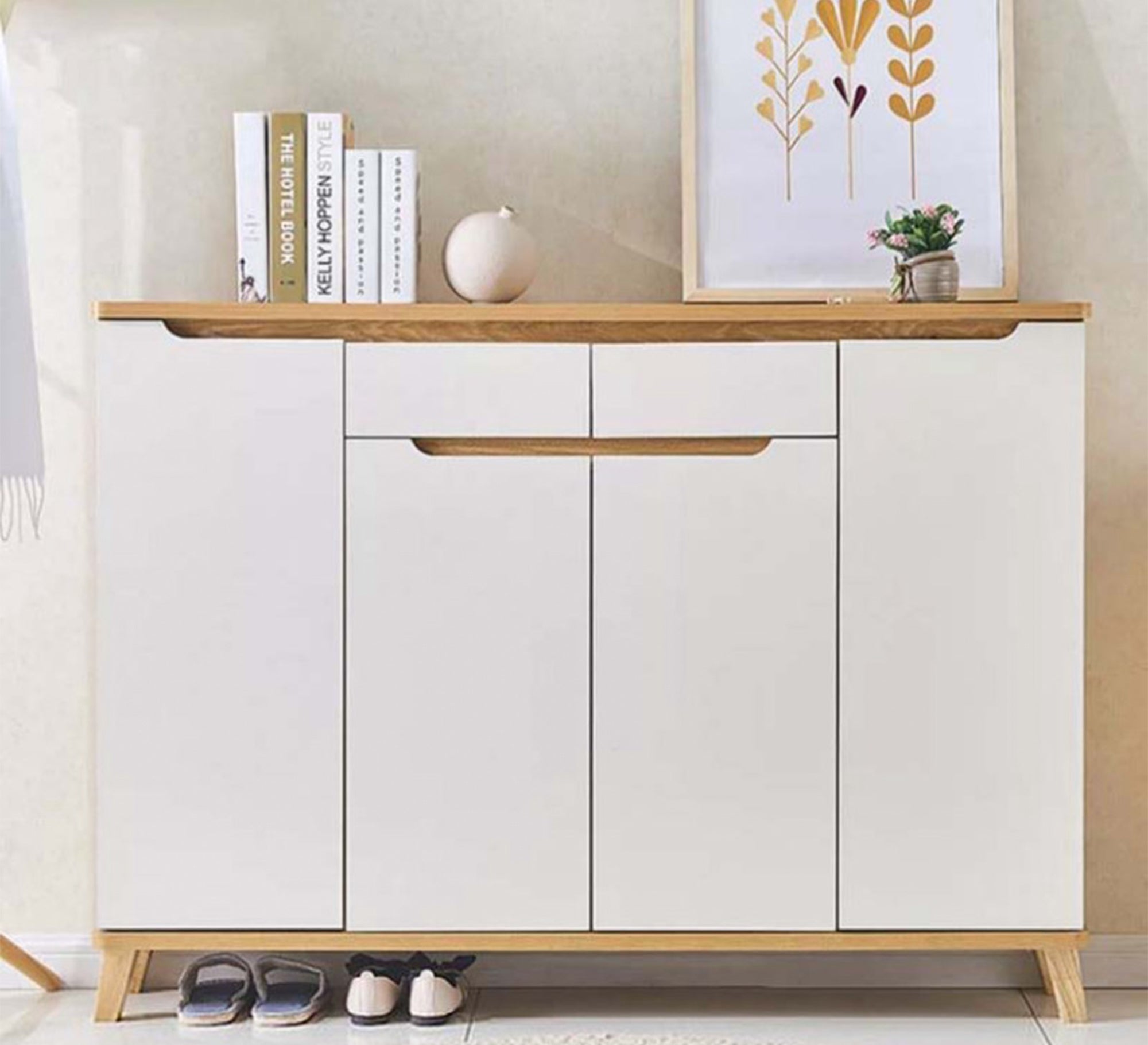 A shoe rack with four hinged leaf - Vitrine Furniture - Furniture