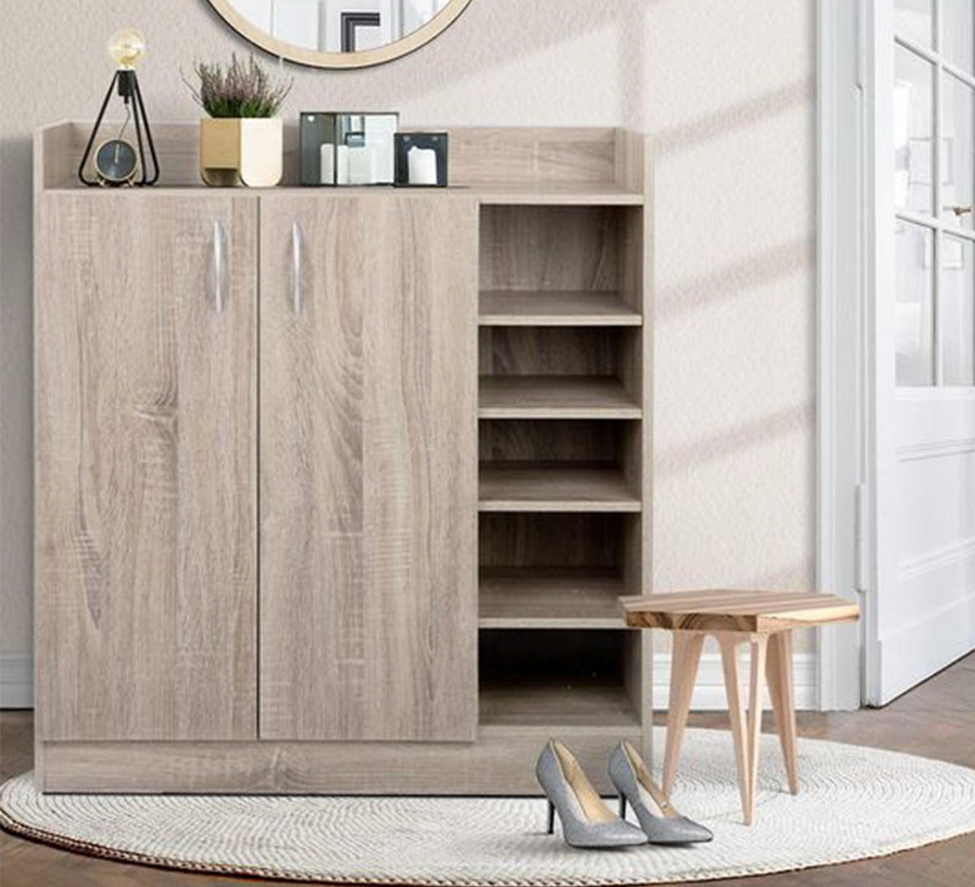 A Shoe rack with four open shelves attached - Vitrine Furniture - Furniture