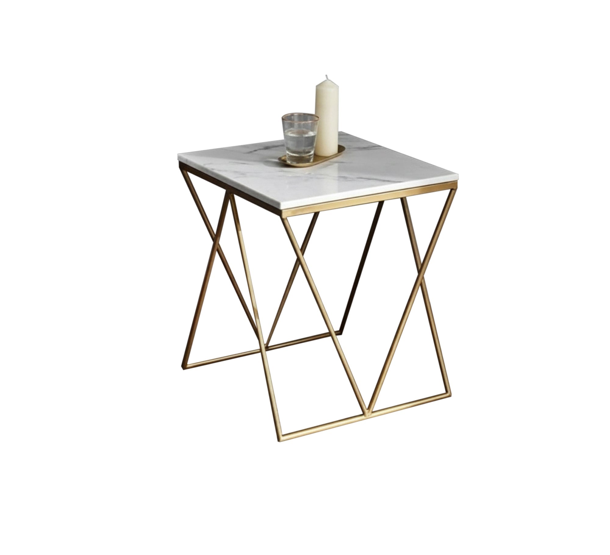 A side table with geometric elegance - Vitrine Furniture - Furniture