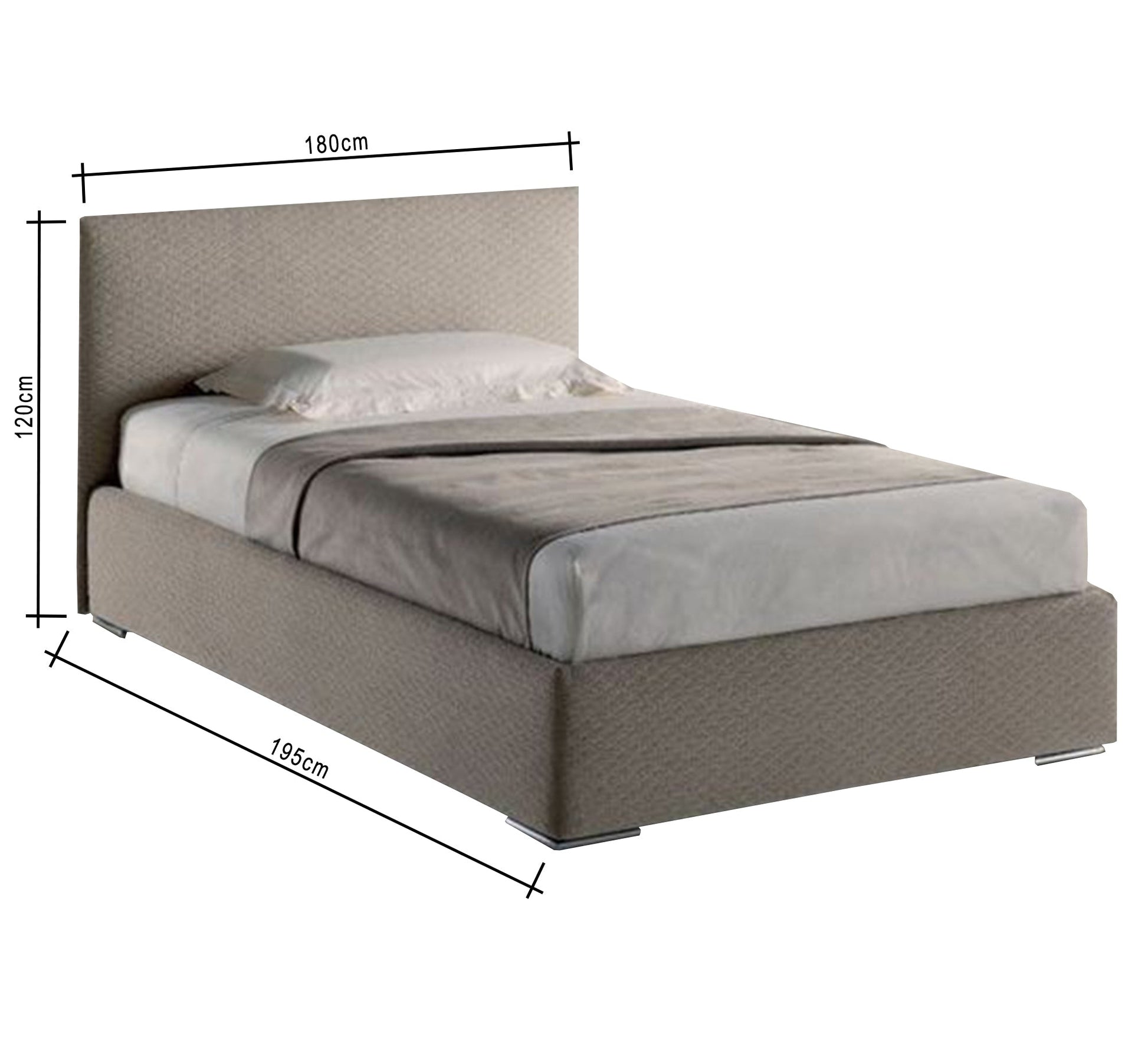 A simple bed with a white design - Vitrine Furniture - Furniture