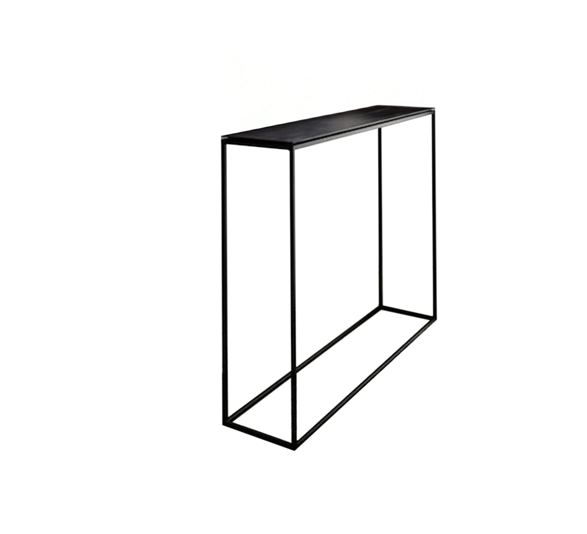 A simple console with a black wooden top - Vitrine Furniture - Furniture