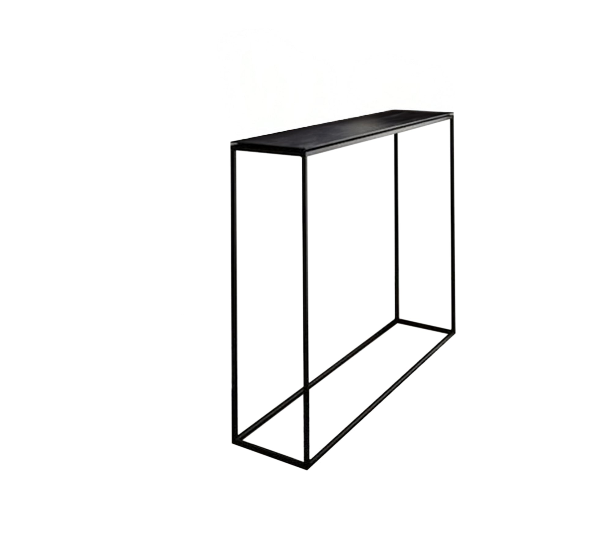A simple console with a black wooden top - Vitrine Furniture - Furniture