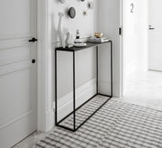 A simple console with a black wooden top - Vitrine Furniture - Furniture