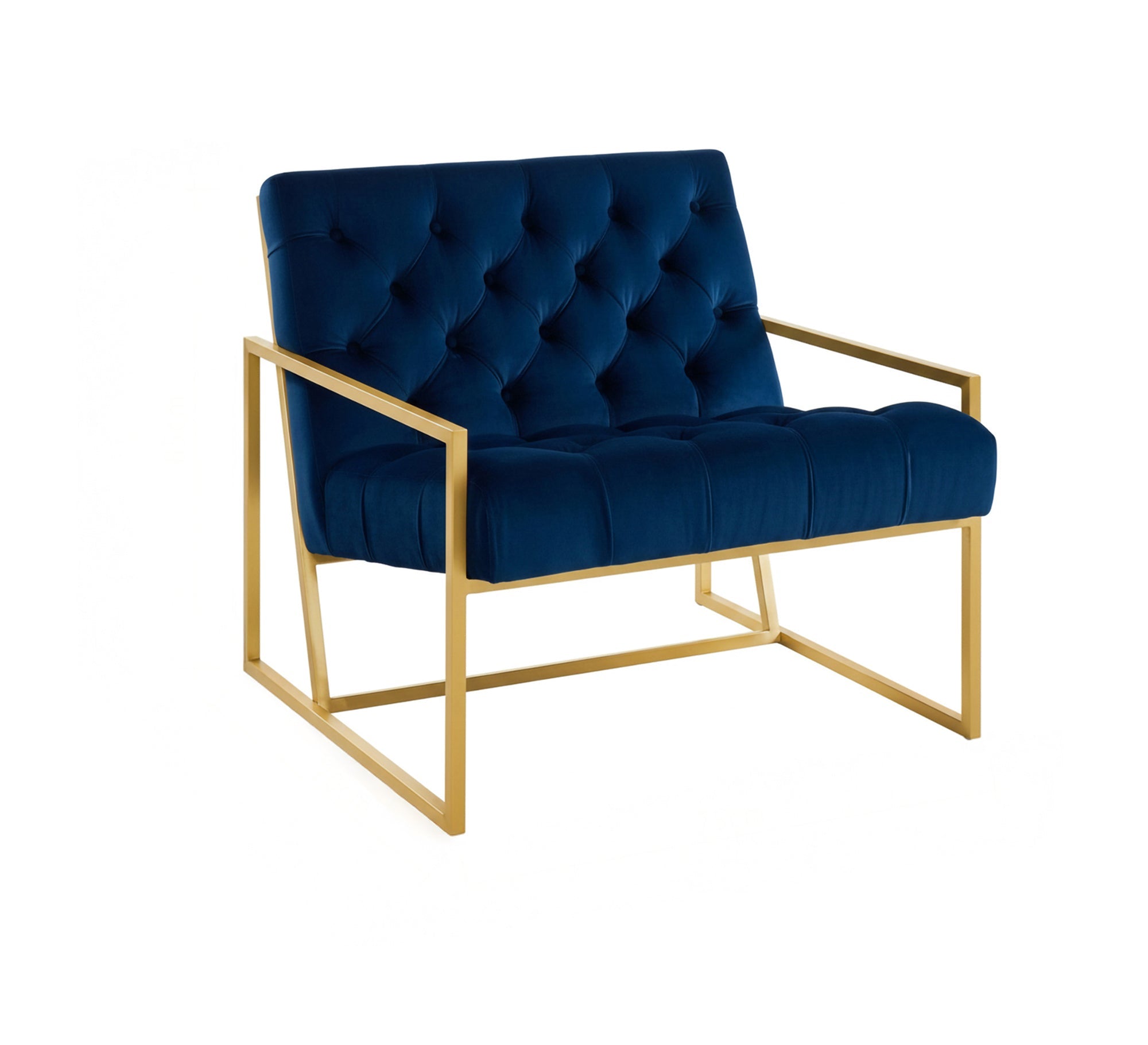 A single steel chair in a beautiful blue color - Vitrine Furniture - Furniture