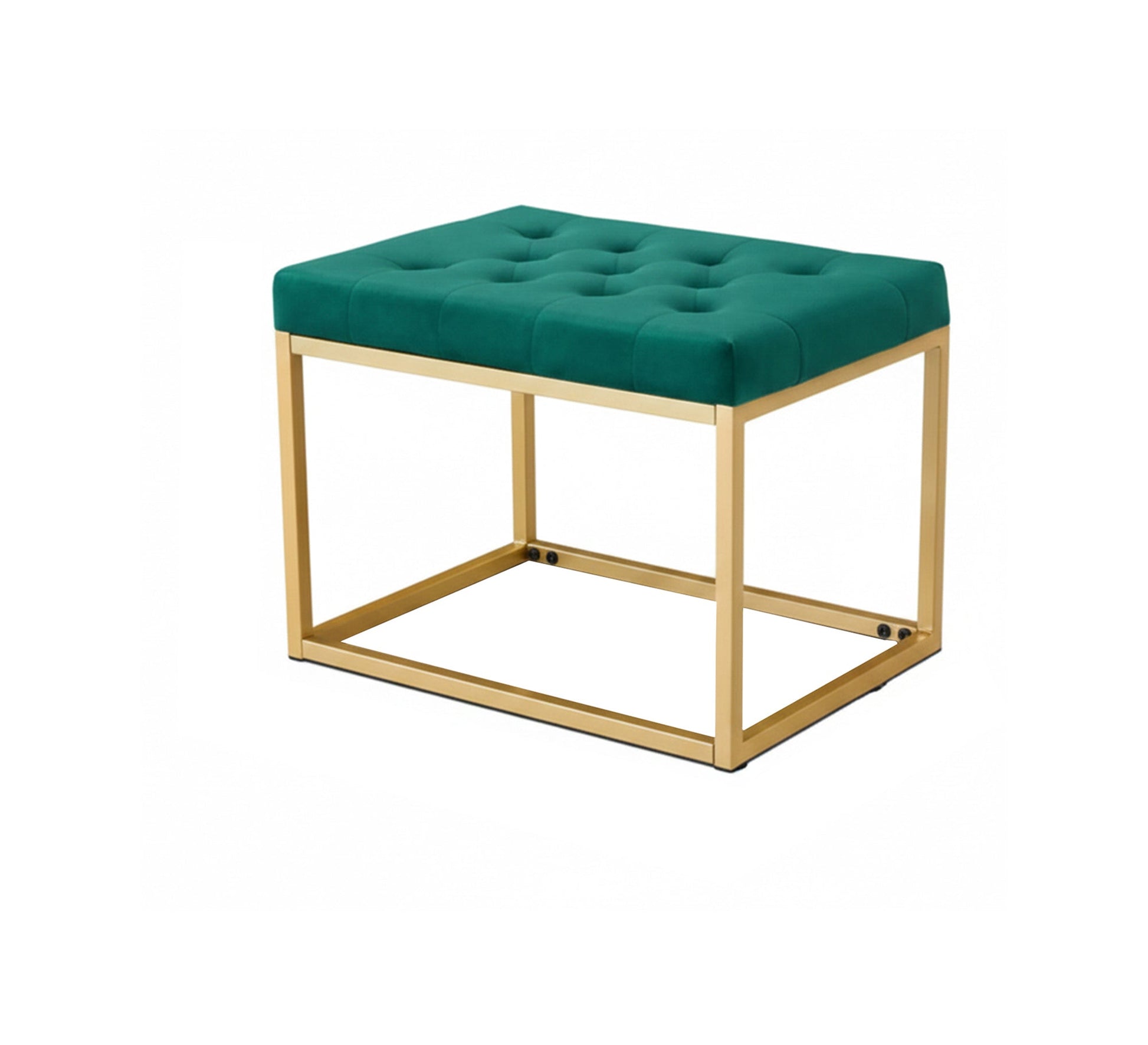 A small green velvet seat - Vitrine Furniture - Furniture