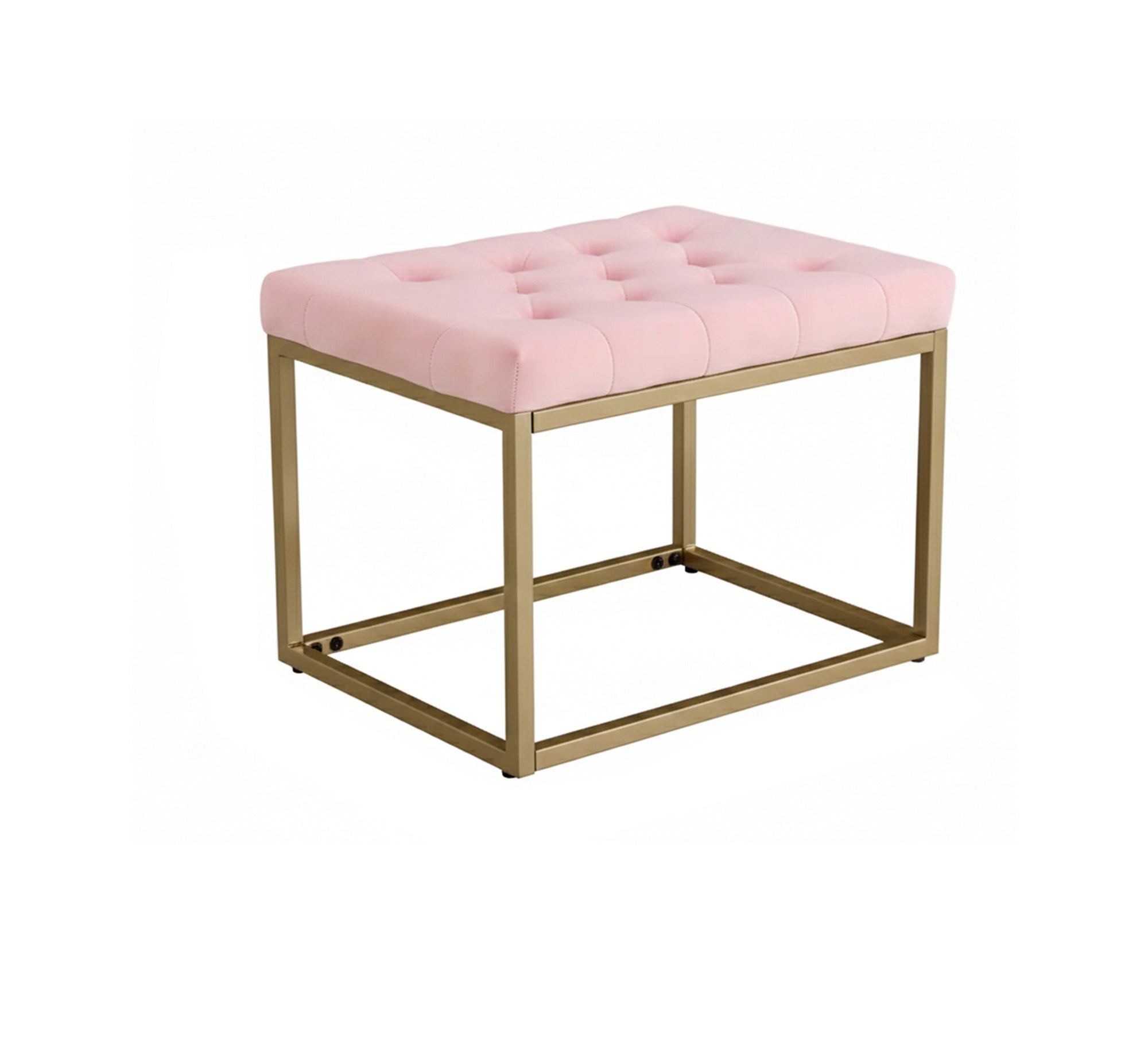 A small pink velvet seat - Vitrine Furniture - Furniture