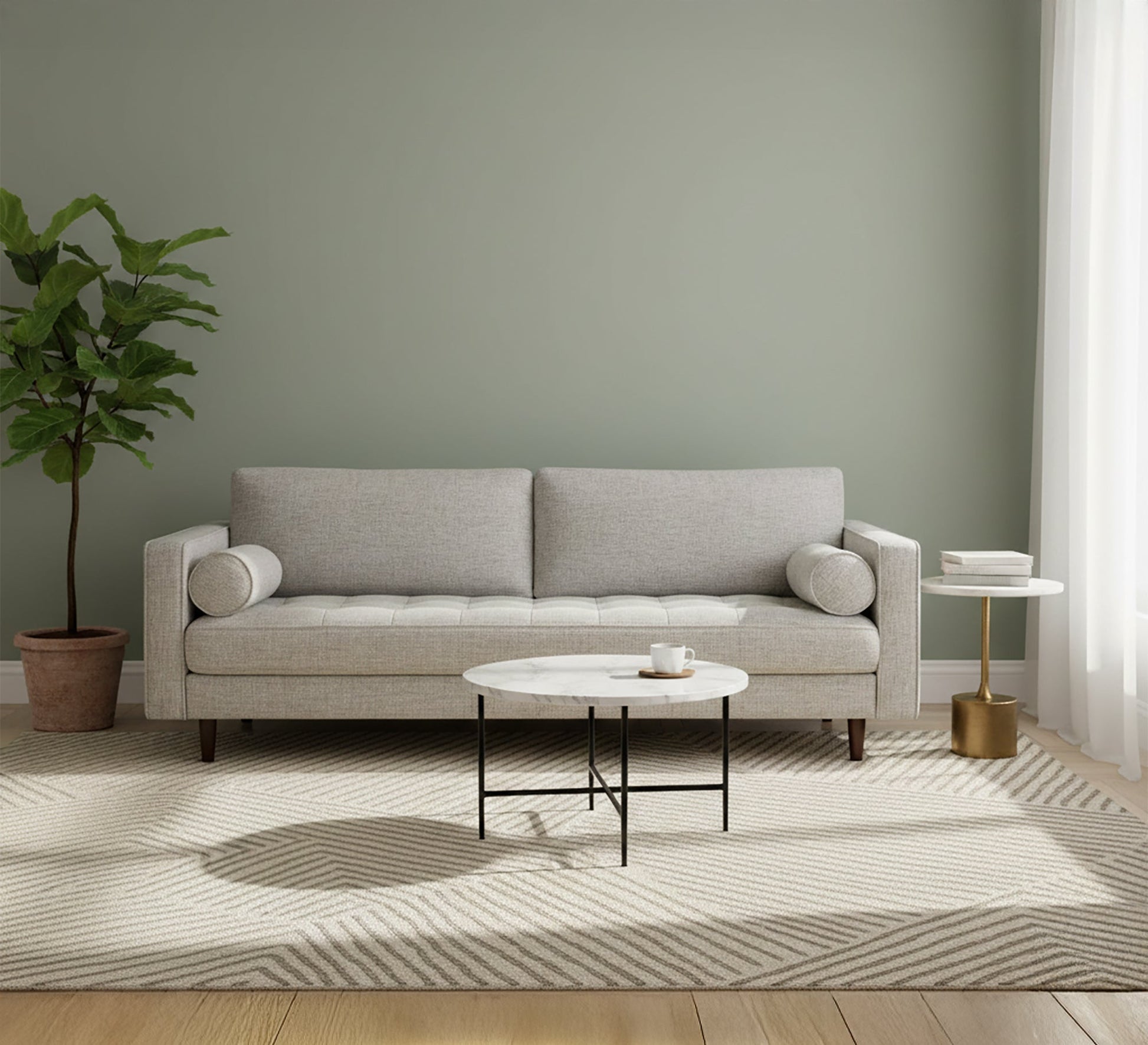 A sofa with a simple streamlined design - Vitrine Furniture - Living room Sofas