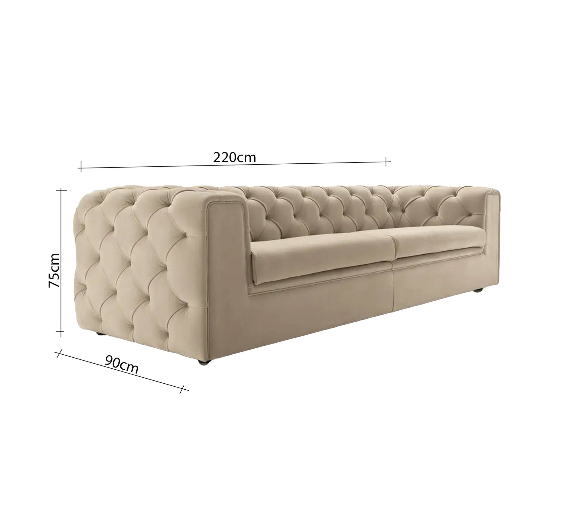 A sofa with an elaborate design on the back and armrests - Vitrine Furniture - Furniture