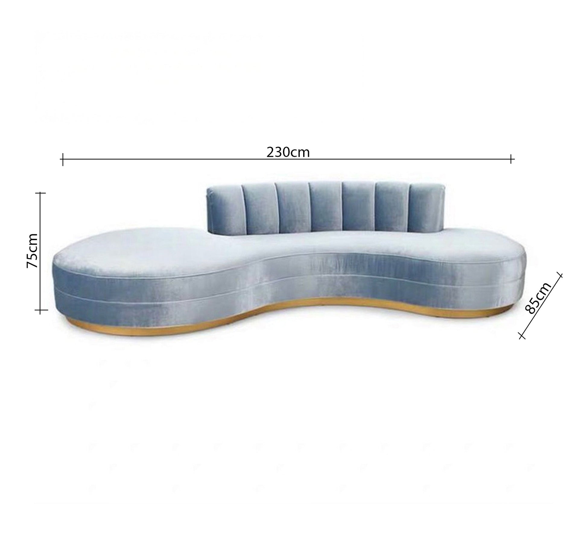 A sofa with elegantly curved exterior lines - Vitrine Furniture - Furniture