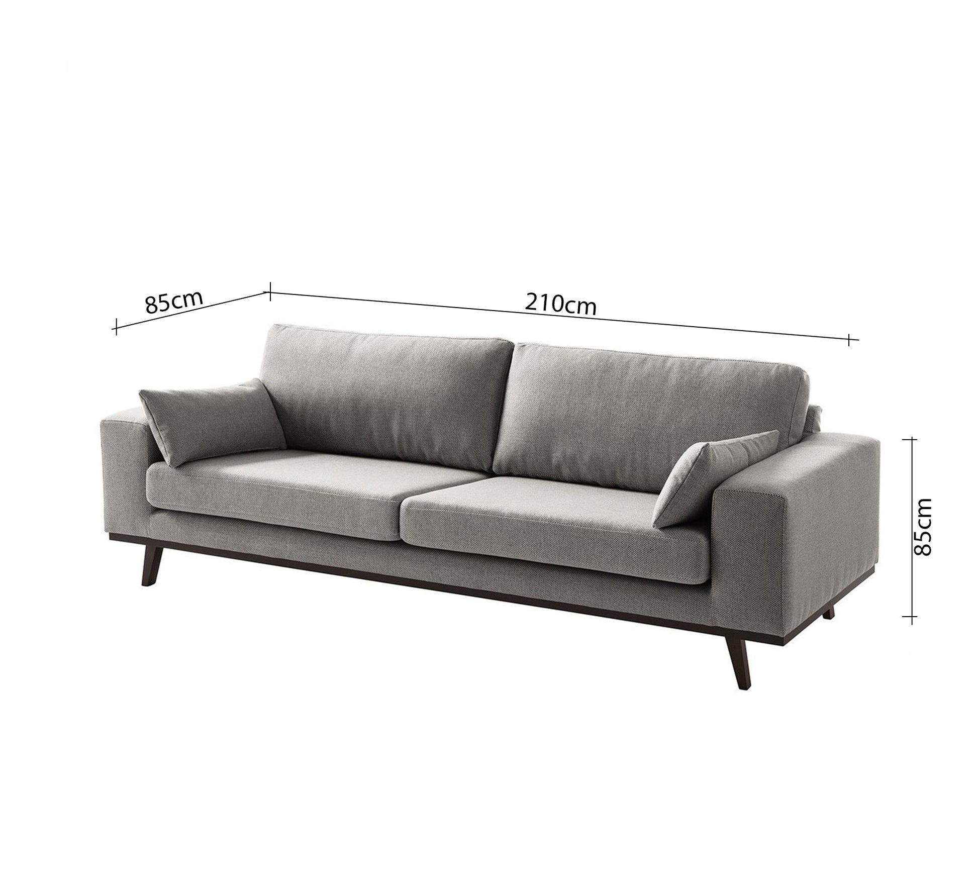 A sofa with tapered, slanted legs - Vitrine Furniture - Furniture