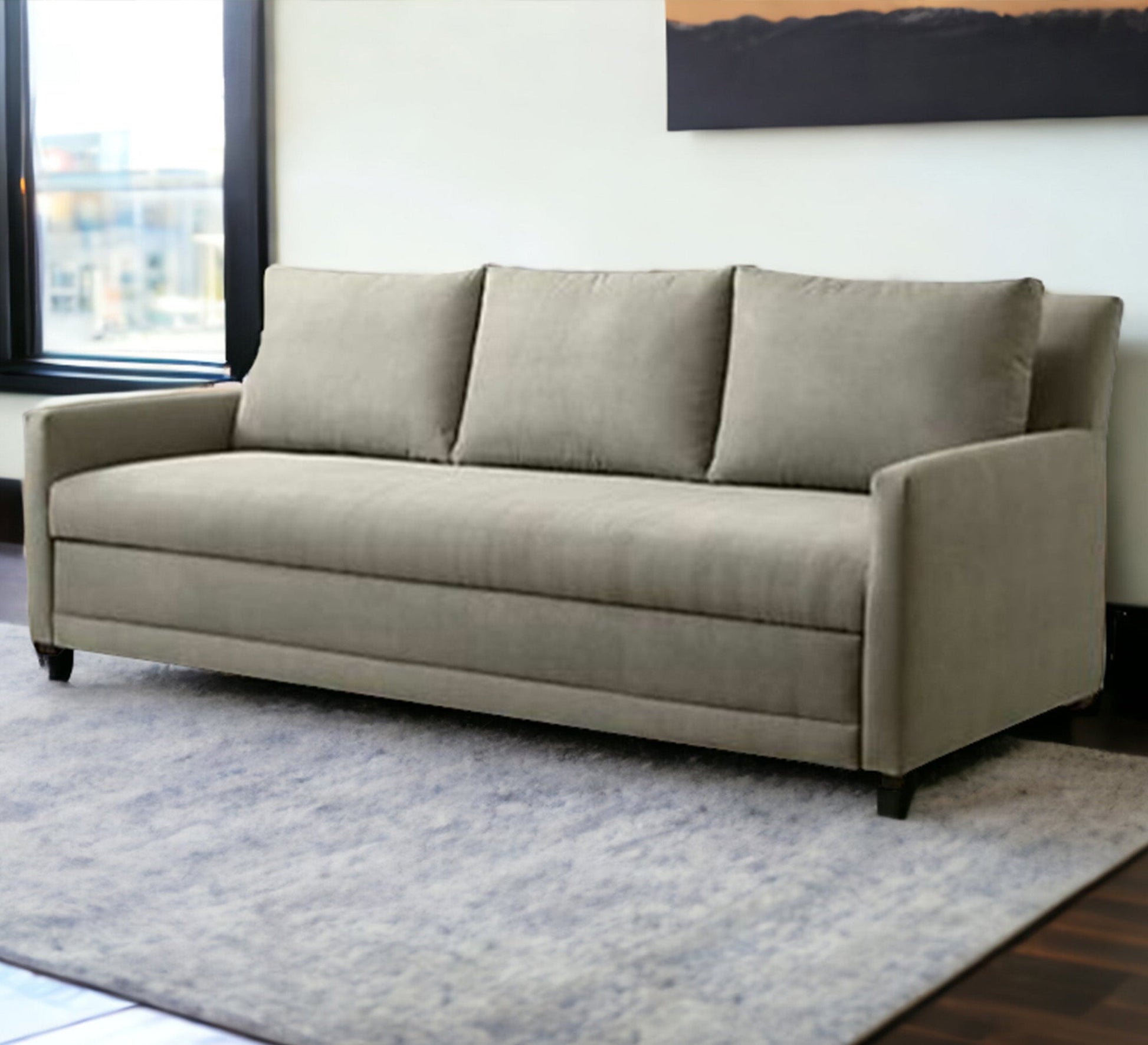 A sofa with three back cushions - Vitrine Furniture - Sofa Bed