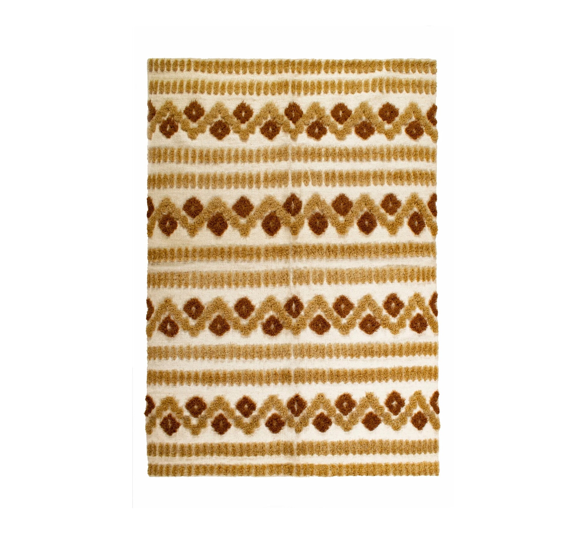 A soft and comfortable rug with prominent brown patterns - Vitrine Furniture - Accessories