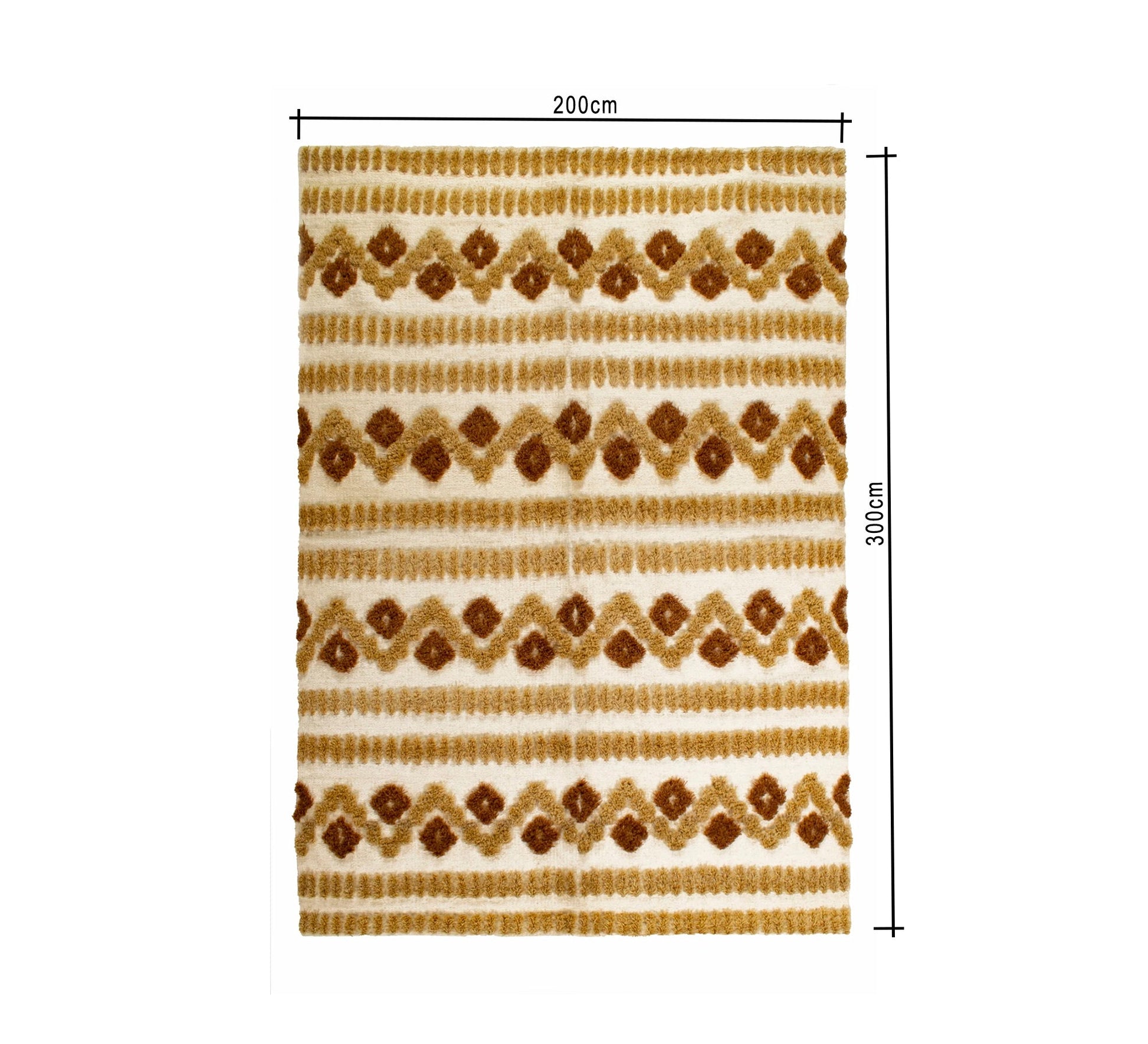 A soft and comfortable rug with prominent brown patterns - Vitrine Furniture - Accessories