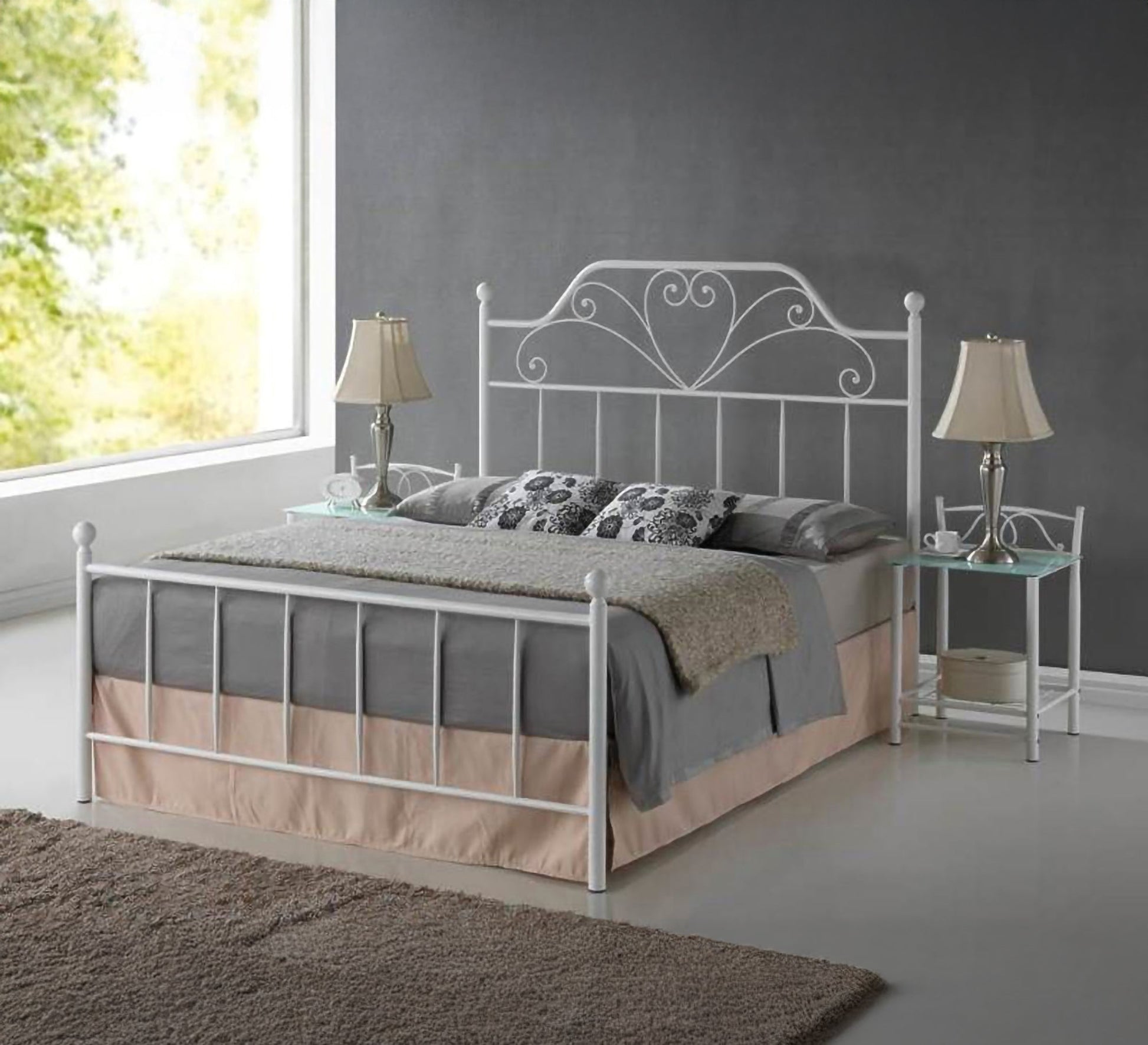 A steel bed with a royal design - Vitrine Furniture - Furniture