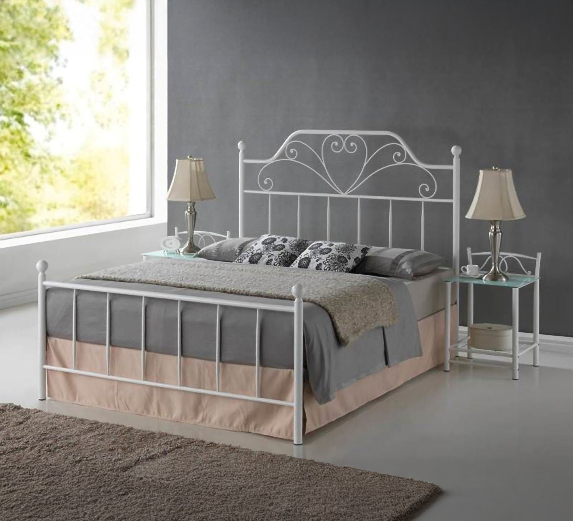 A steel bed with a royal design - Vitrine Furniture - Furniture
