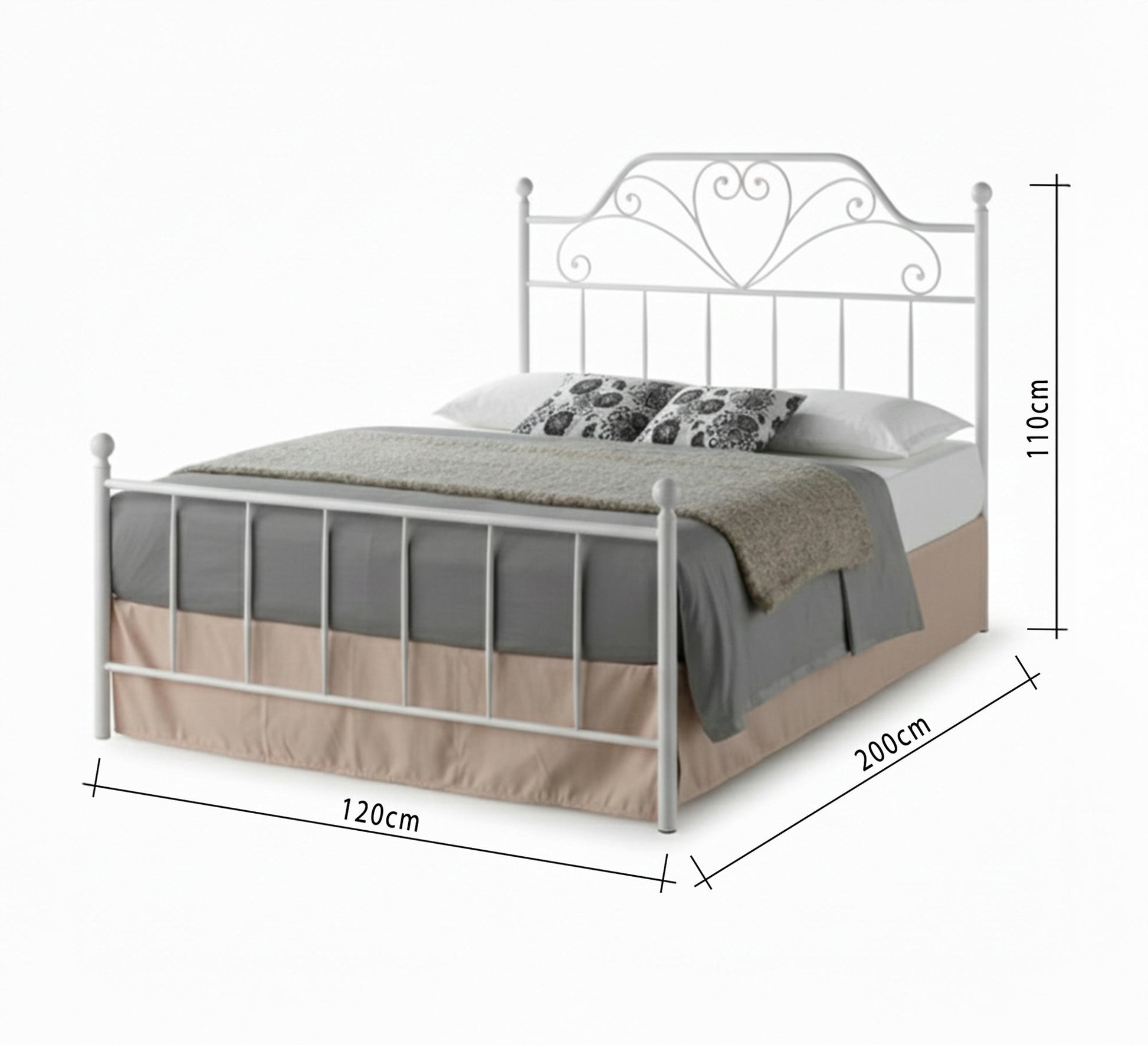A steel bed with a royal design - Vitrine Furniture - Furniture