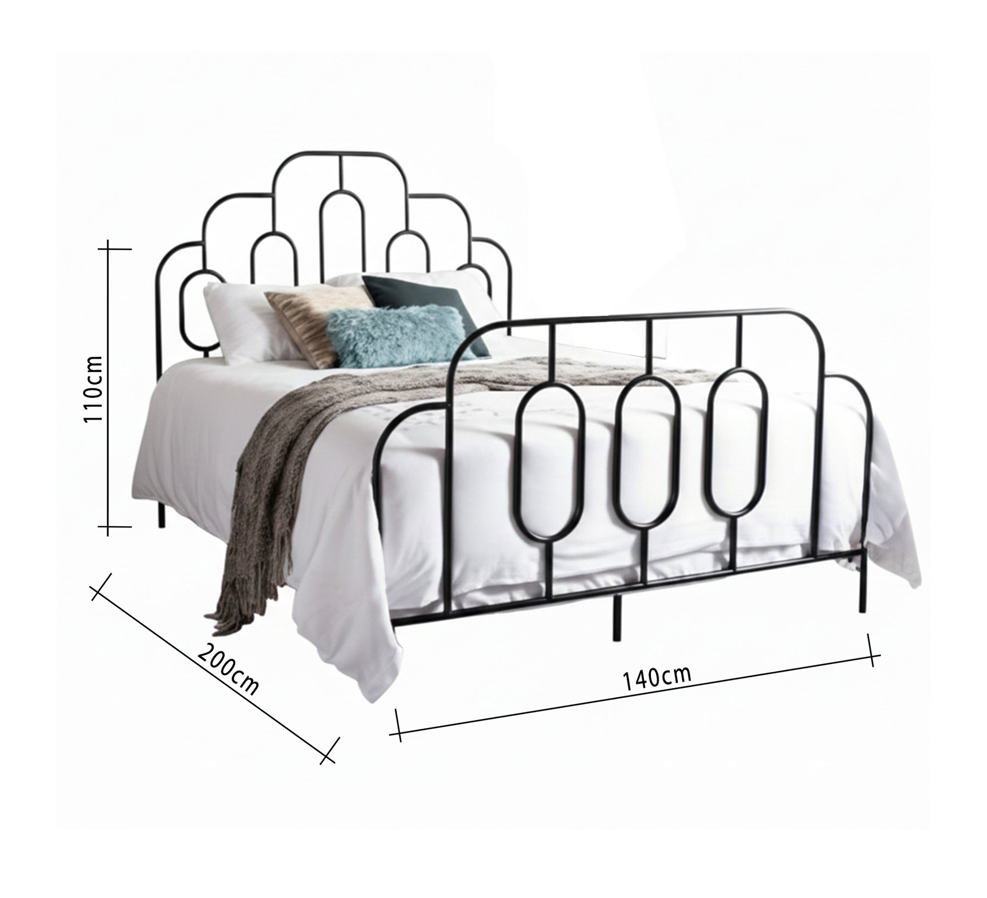 A steel bed with a unique design - Vitrine Furniture - Furniture