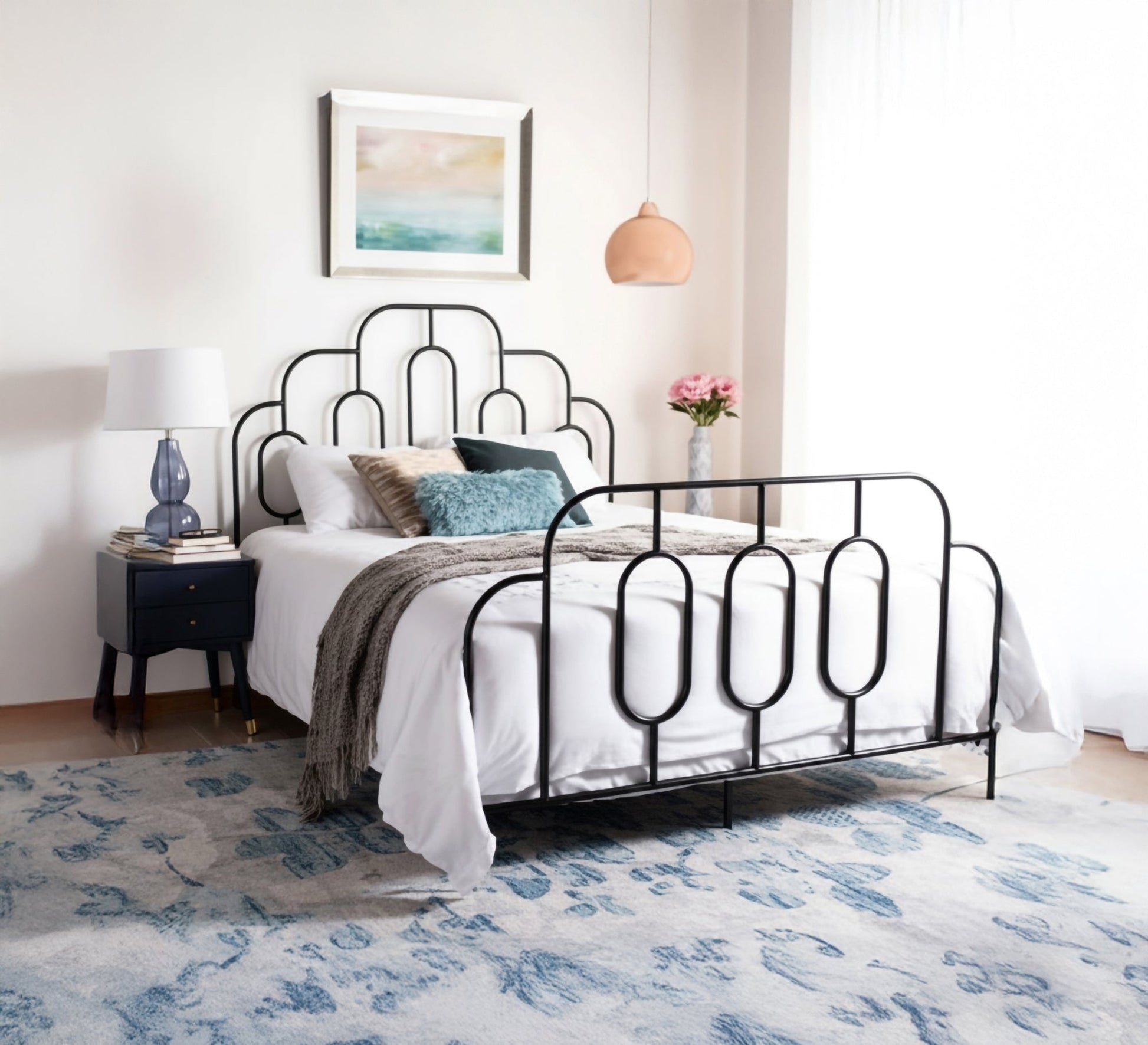 A steel bed with a unique design - Vitrine Furniture - Furniture