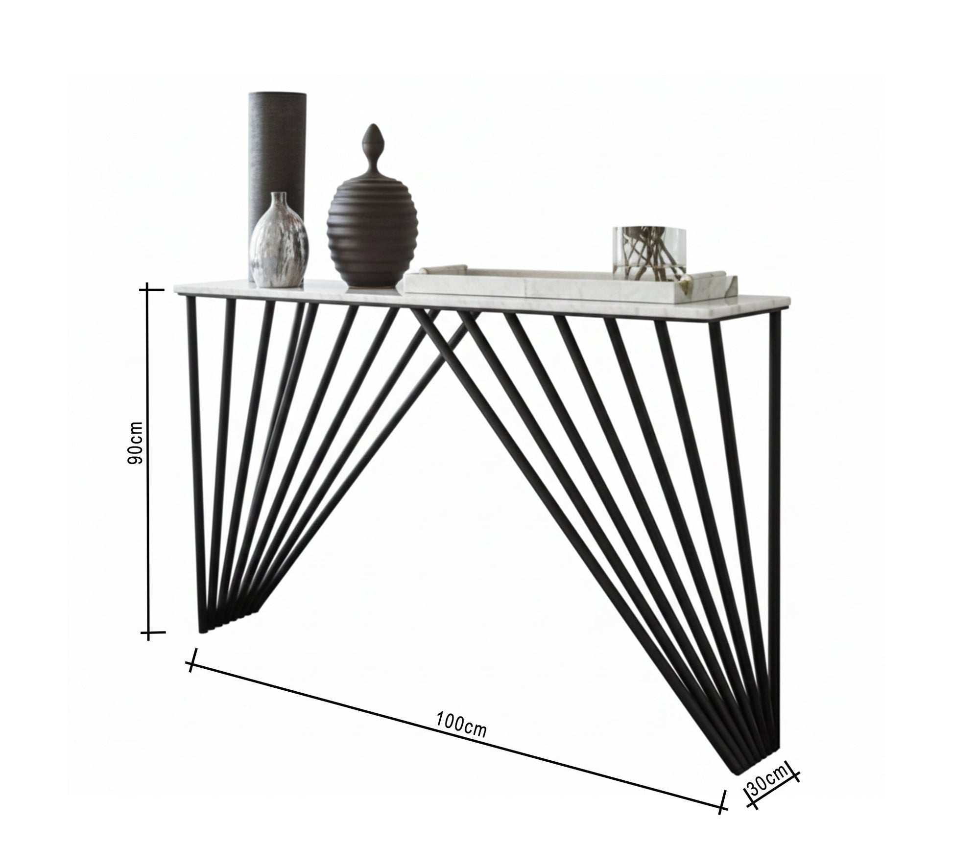 A streamlined design with a sleek console - Vitrine Furniture - Furniture