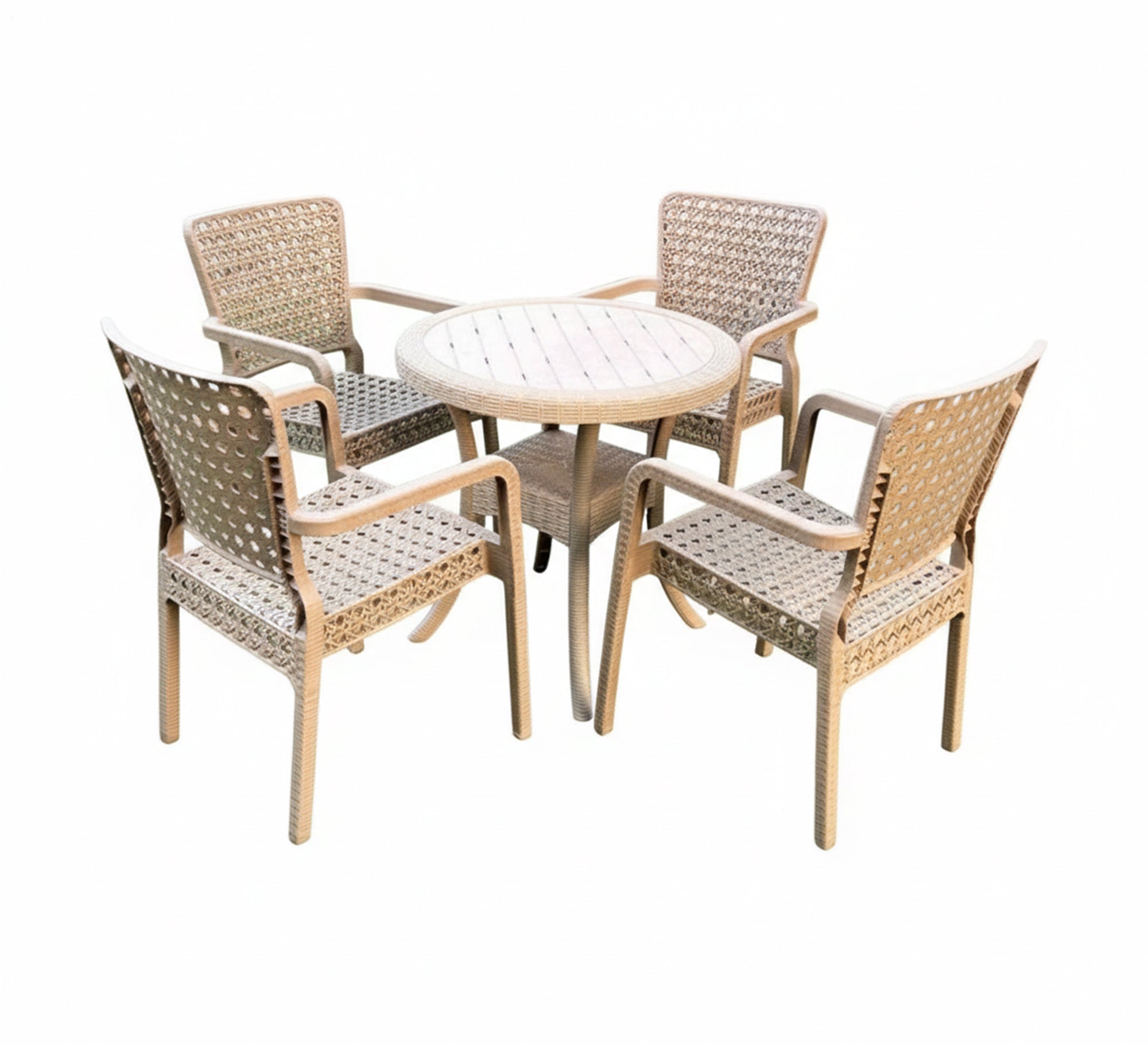 A stylish and attractive beige outdoor seating set - Vitrine Furniture - Outdoor Products
