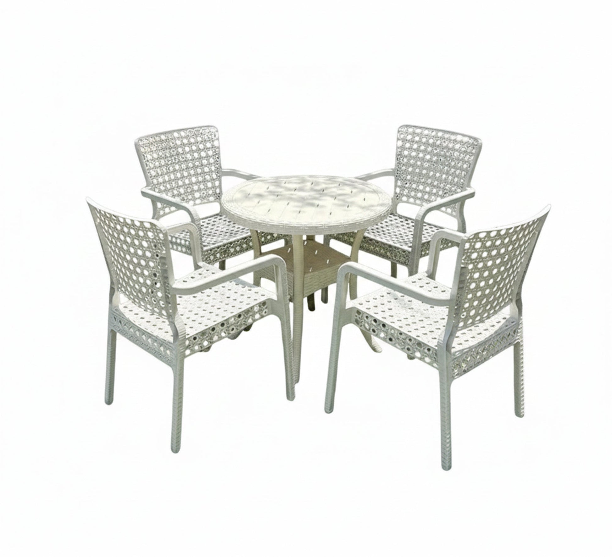 A stylish and bright white outdoor seating set - Vitrine Furniture - Outdoor Products