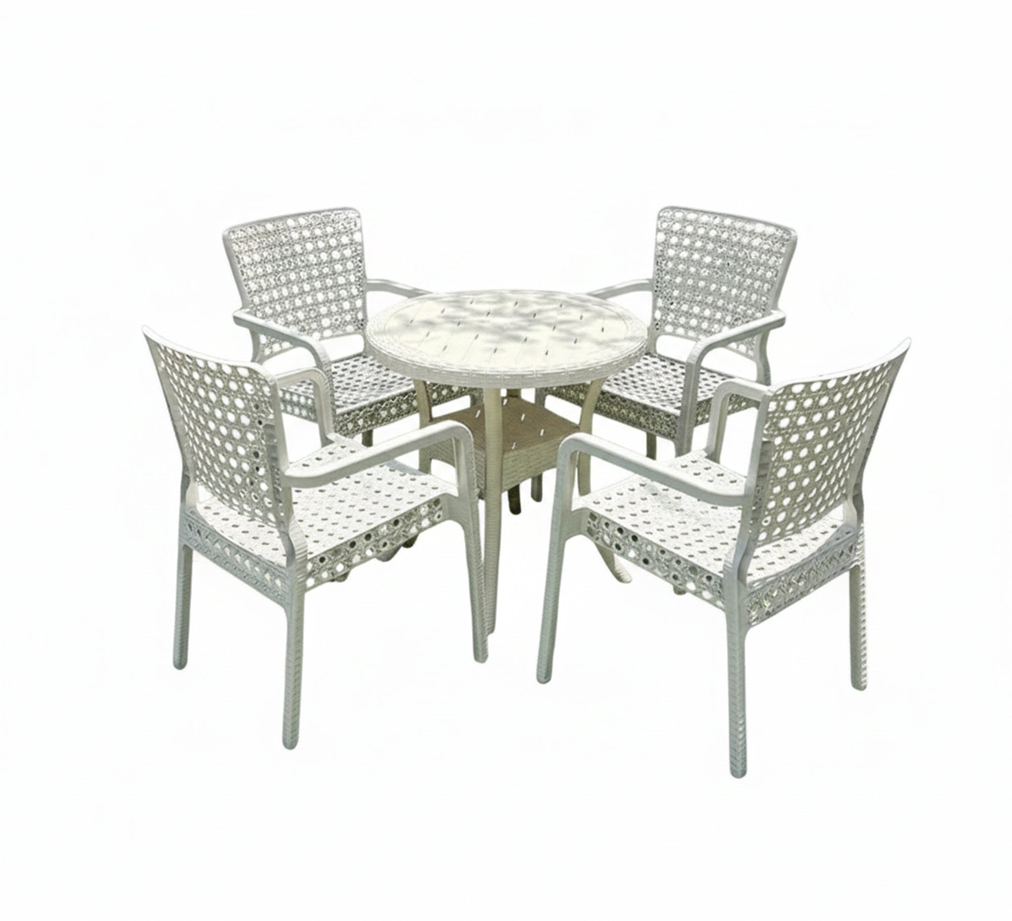 A stylish and bright white outdoor seating set - Vitrine Furniture - Outdoor Products