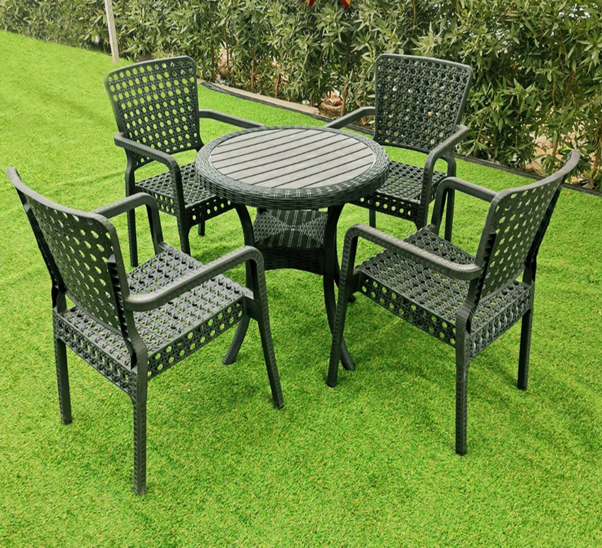 A stylish and comfortable gray outdoor seating set - Vitrine Furniture - Outdoor Products