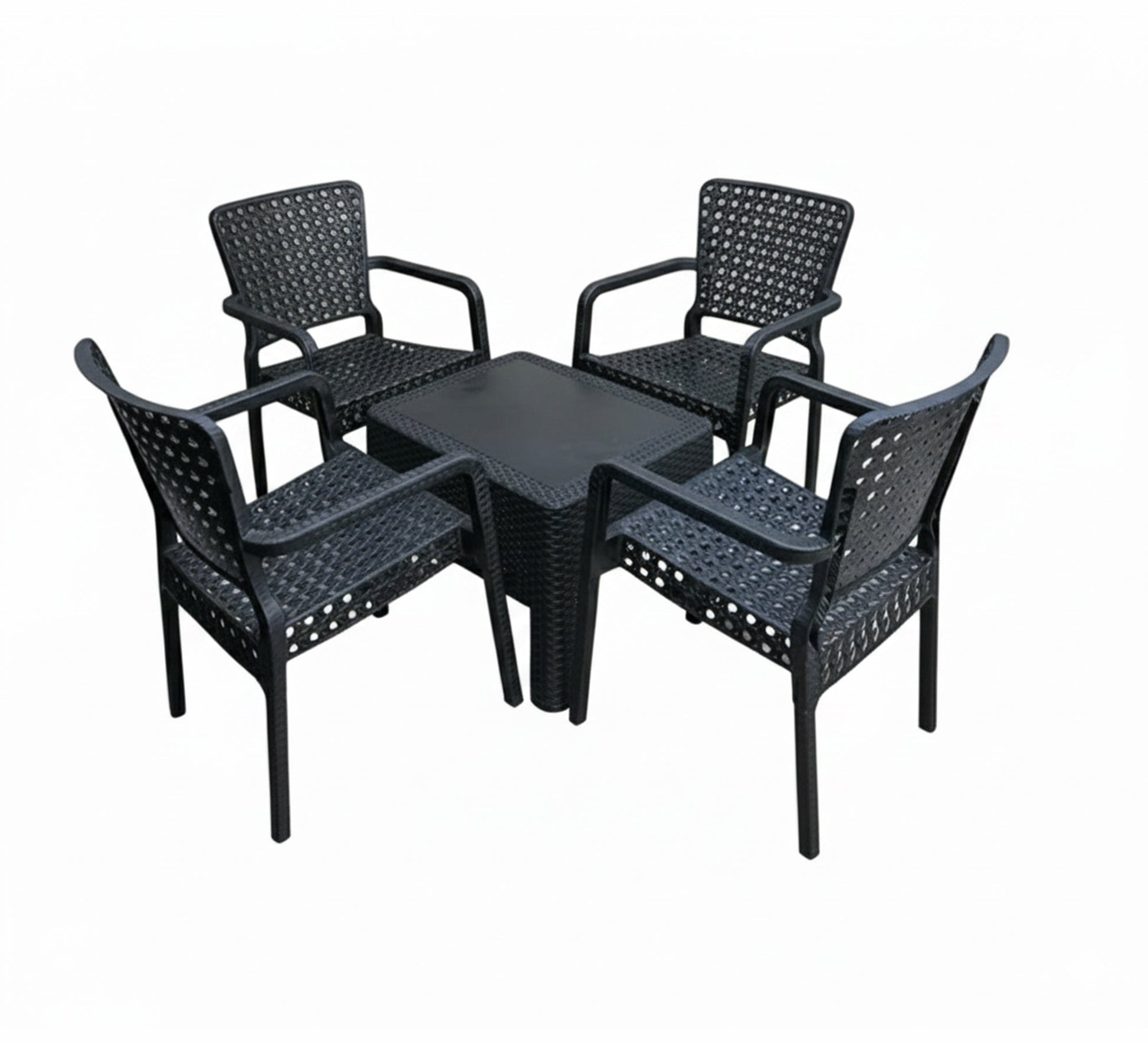 A stylish and durable black outdoor seating set - Vitrine Furniture - Outdoor Products