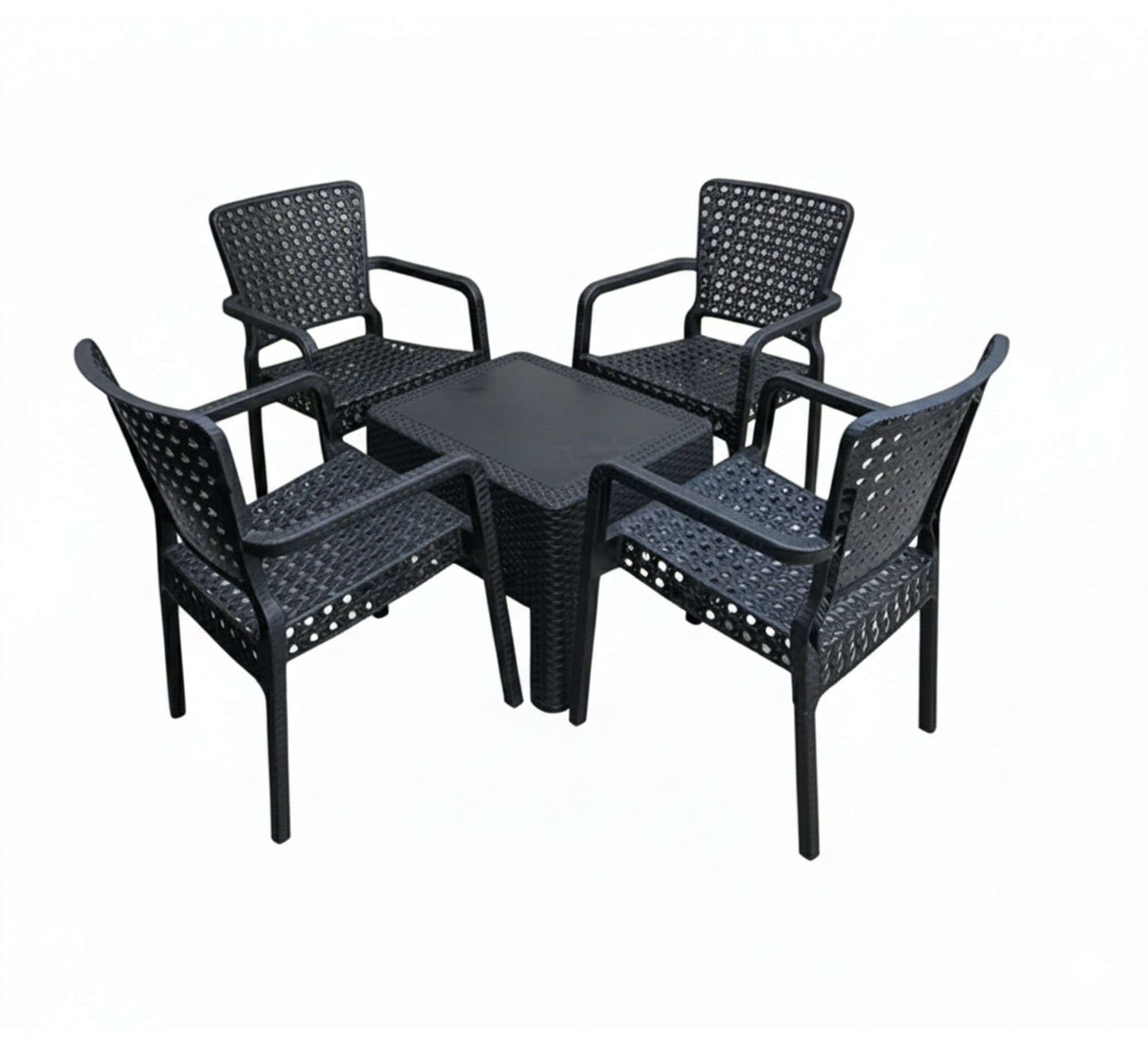 A stylish and durable black outdoor seating set - Vitrine Furniture - Outdoor Products