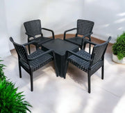 A stylish and durable black outdoor seating set - Vitrine Furniture - Outdoor Products