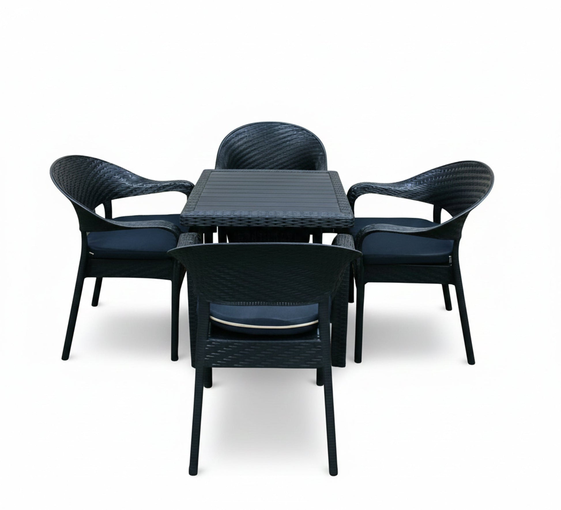 A stylish and home - friendly black patio set - Vitrine Furniture - Outdoor Products