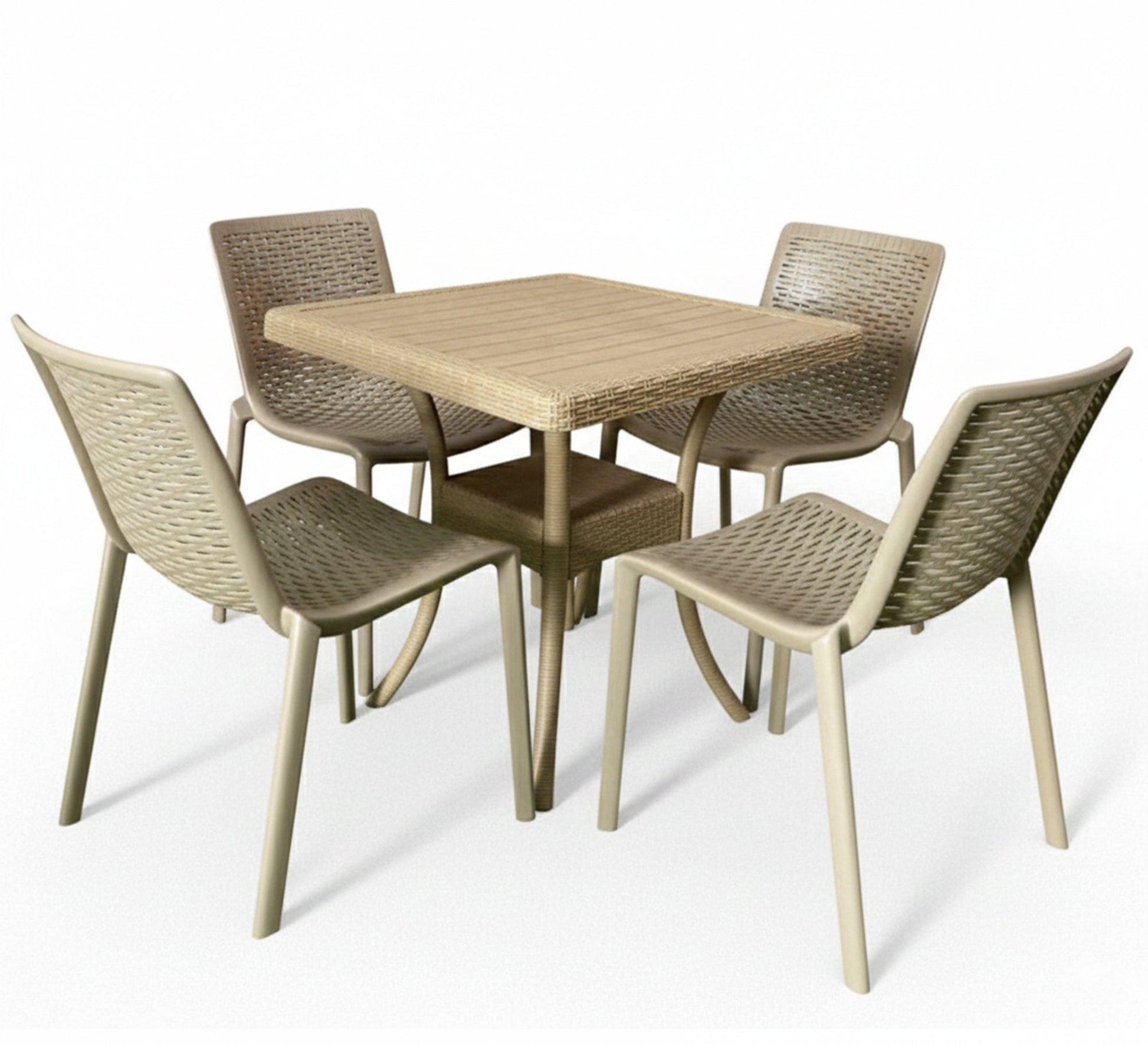 A stylish and modern beige patio set - Vitrine Furniture - Outdoor Products