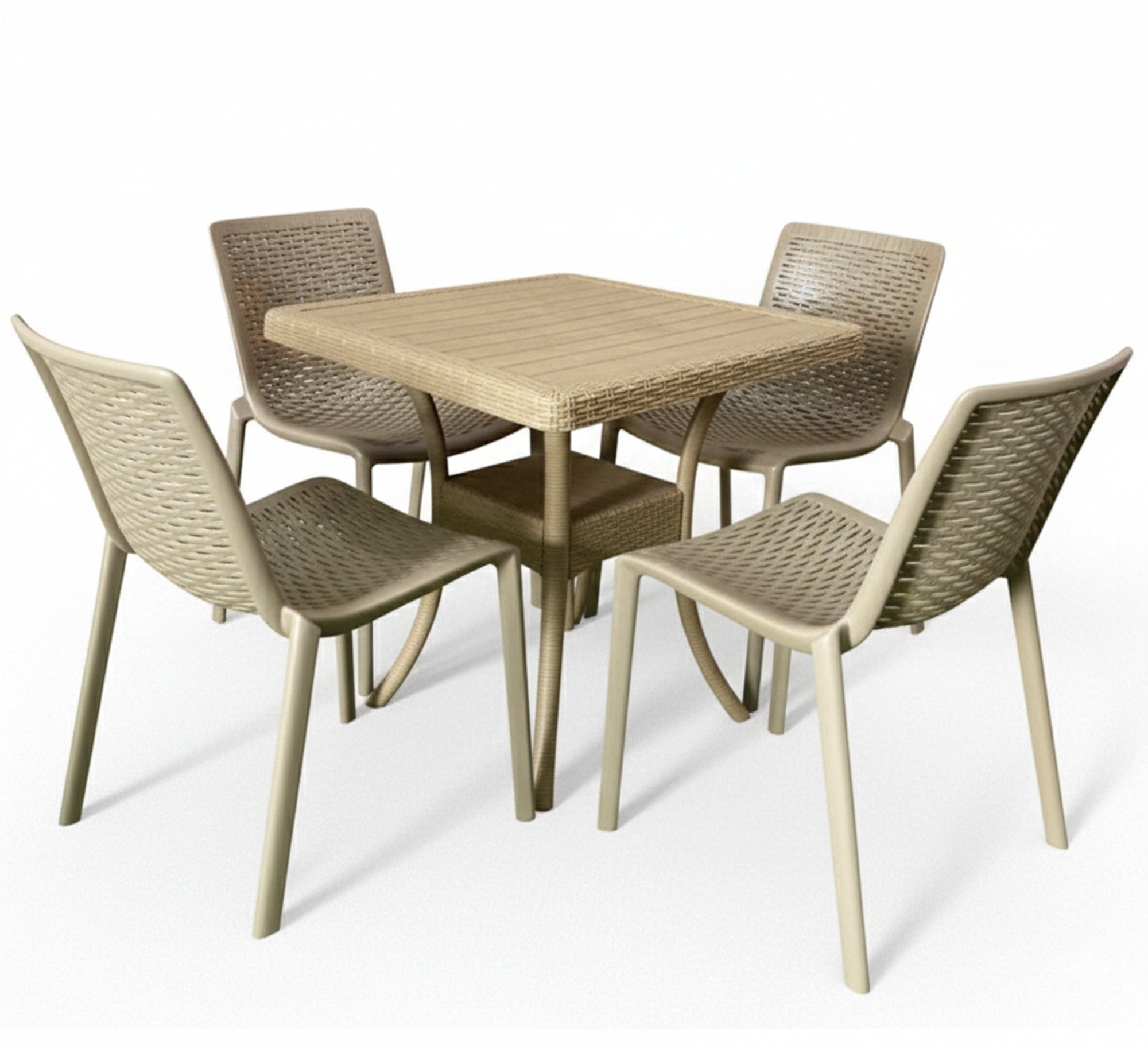 A stylish and modern beige patio set - Vitrine Furniture - Outdoor Products