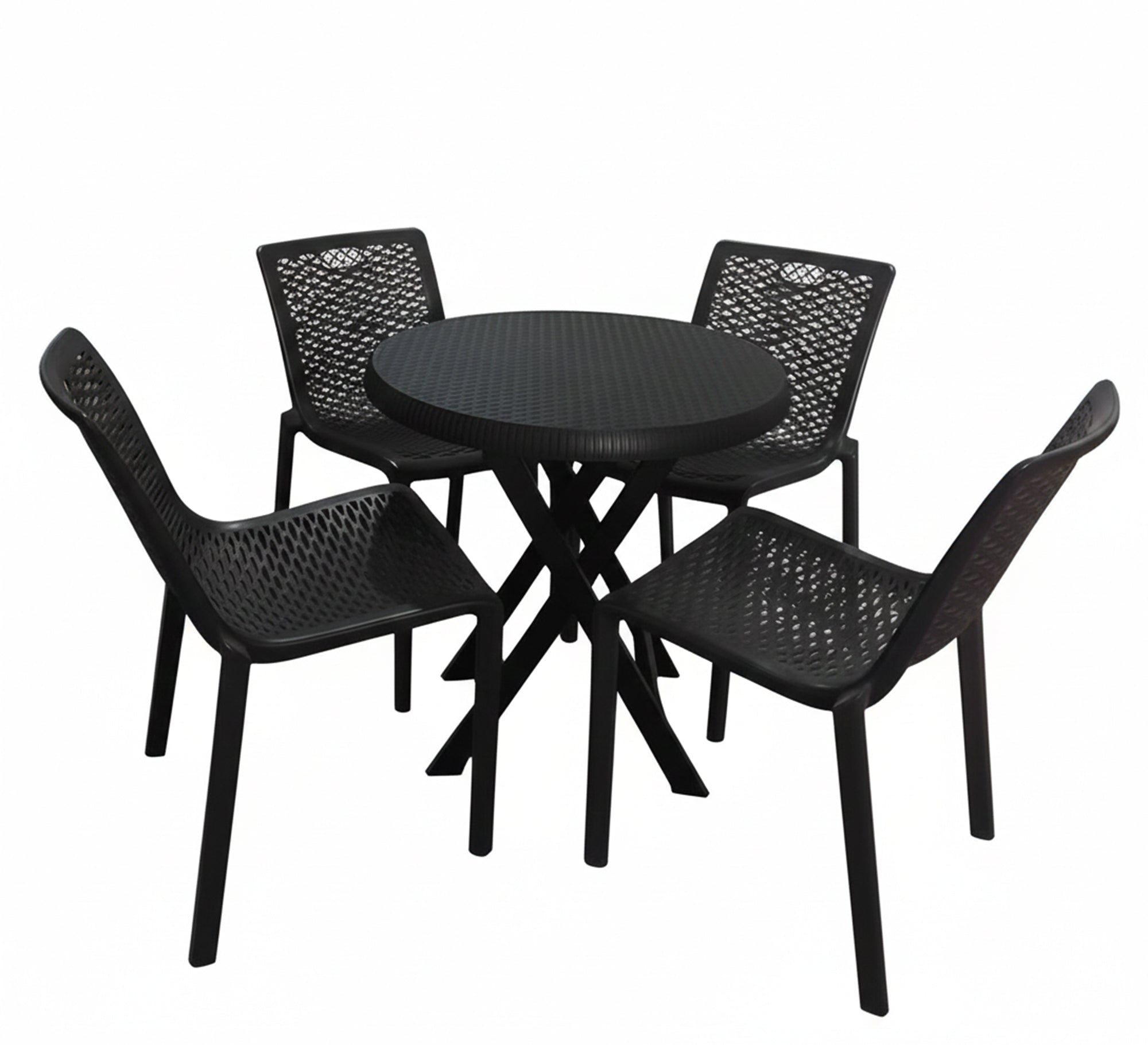 A stylish and modern black patio set for the home - Vitrine Furniture - Outdoor Products