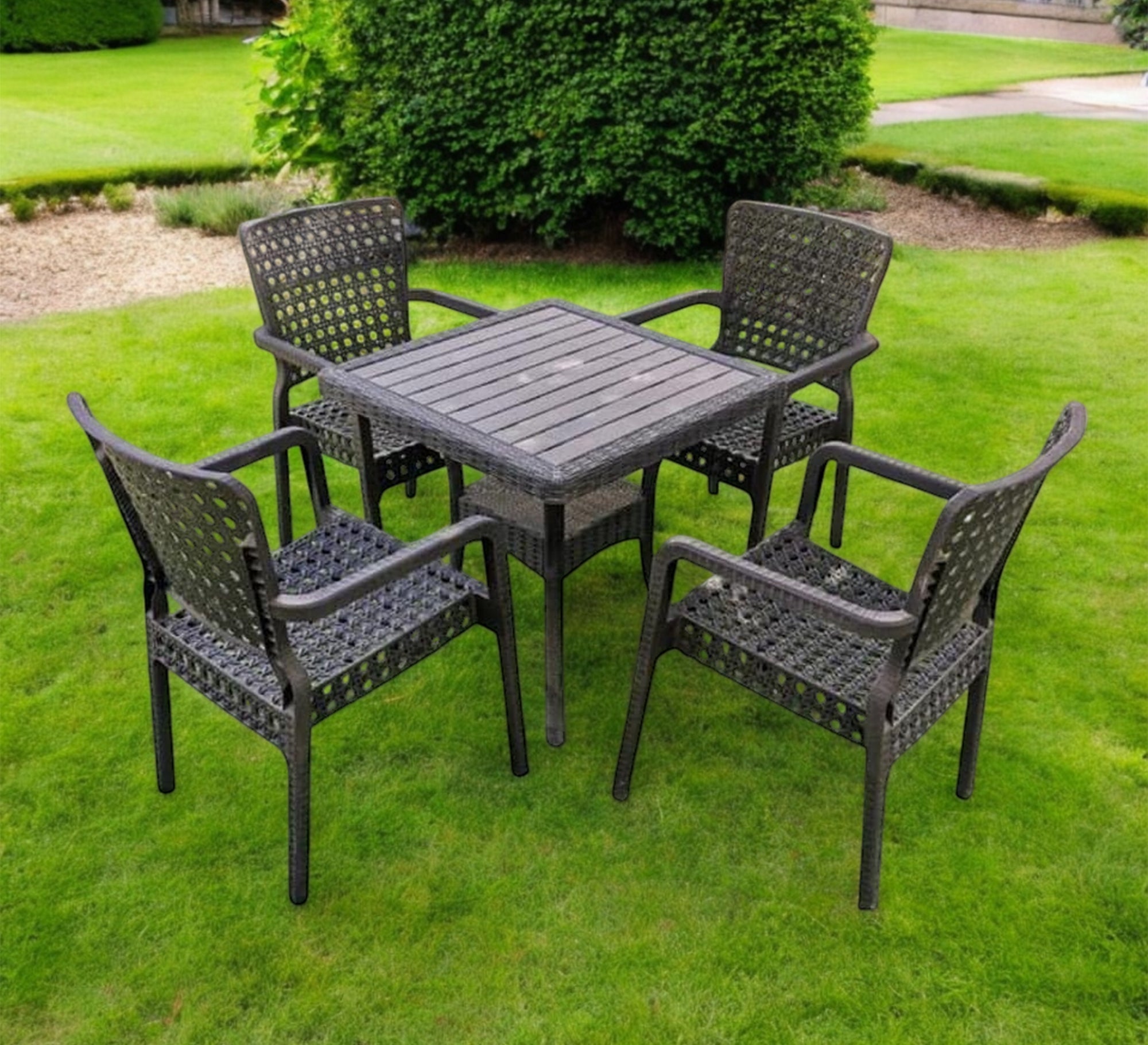 A stylish and practical gray outdoor seating set - Vitrine Furniture - Outdoor Products