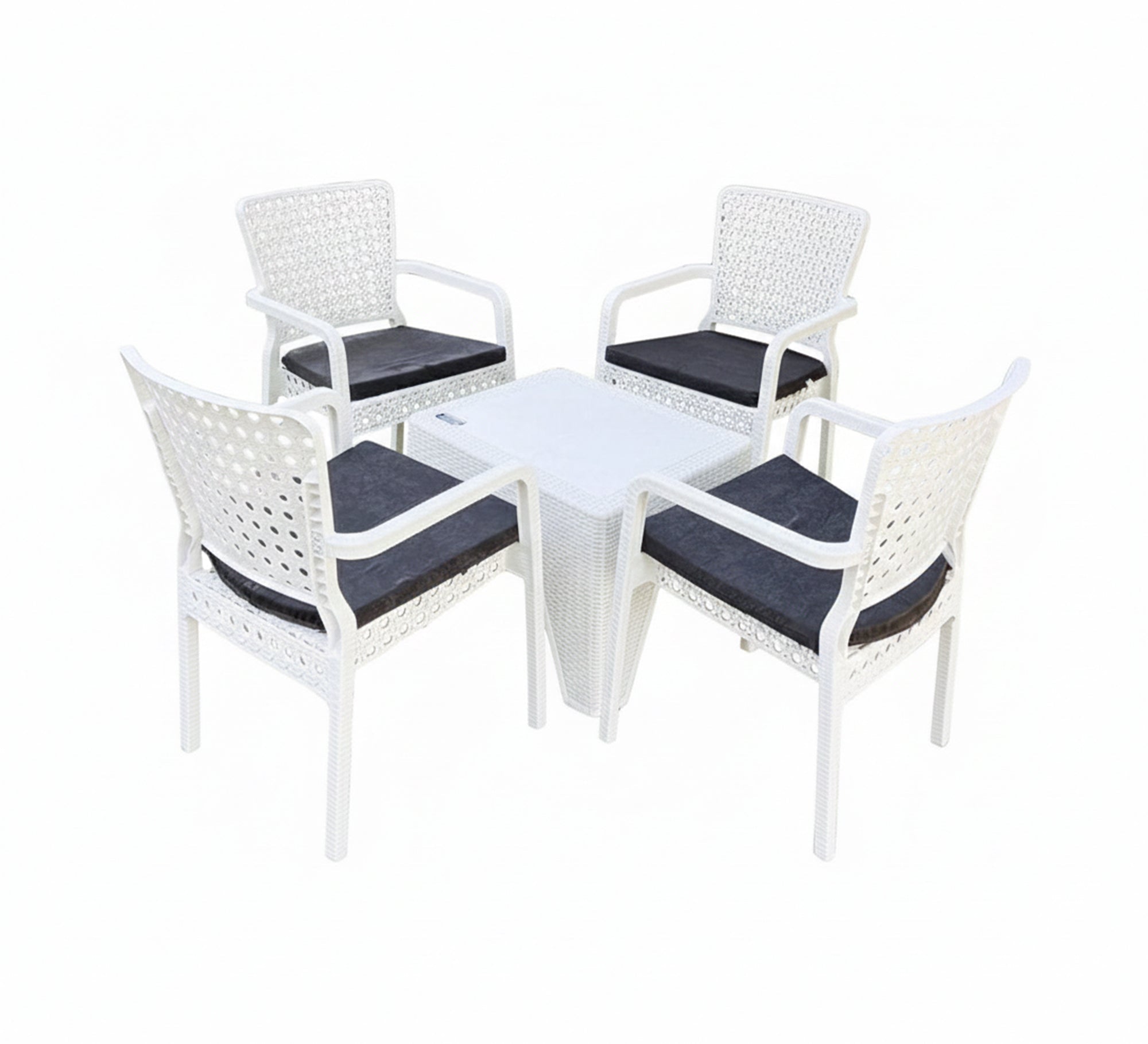 A stylish and practical white outdoor seating set - Vitrine Furniture - Outdoor Products