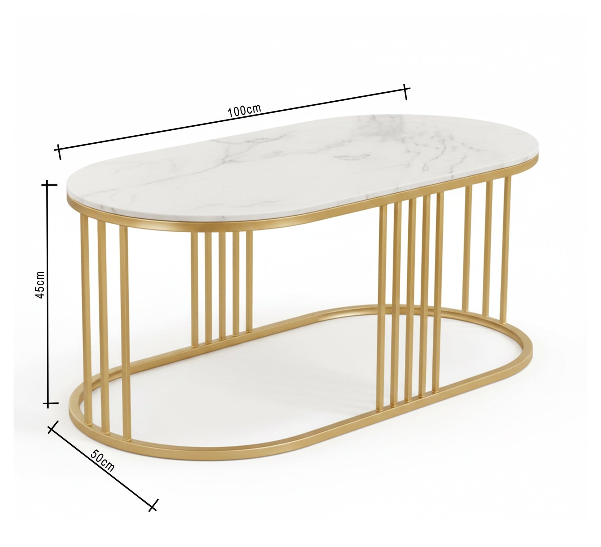 A table featuring an oval design - Vitrine Furniture - Furniture