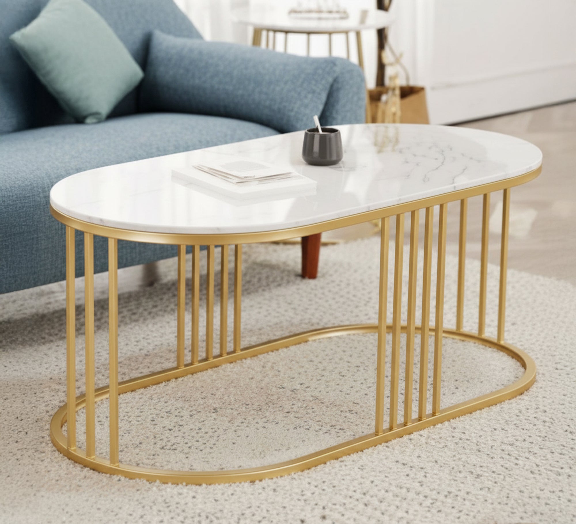 A table featuring an oval design - Vitrine Furniture - Furniture