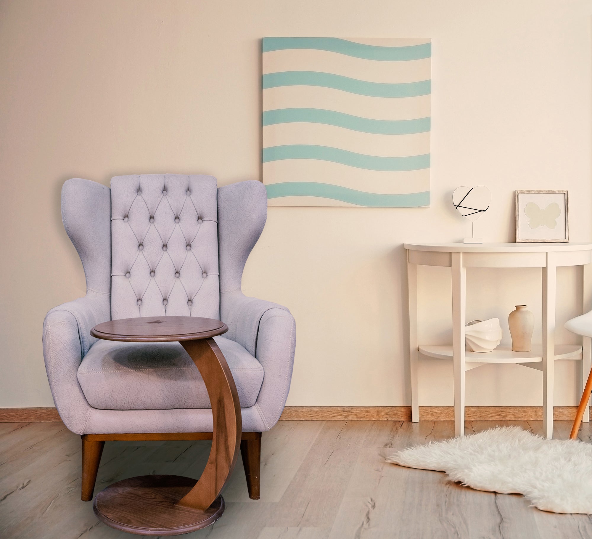 A table with artistic and functional creativity in the shape of the letter S - Vitrine Furniture - Living room Tables