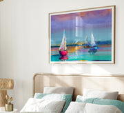 A tableau for a group of boats - Vitrine Furniture - Décor