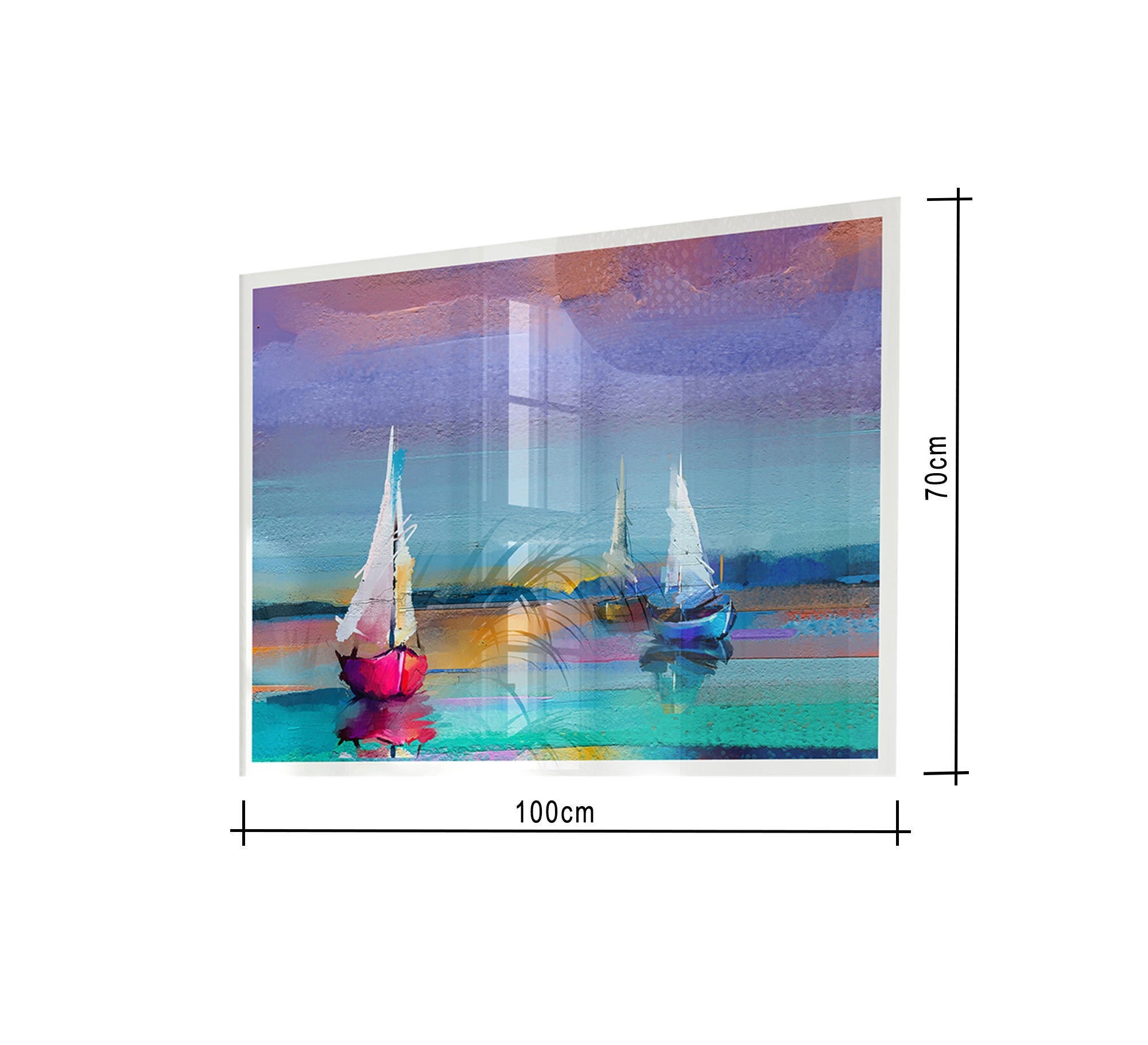 A tableau for a group of boats - Vitrine Furniture - Décor