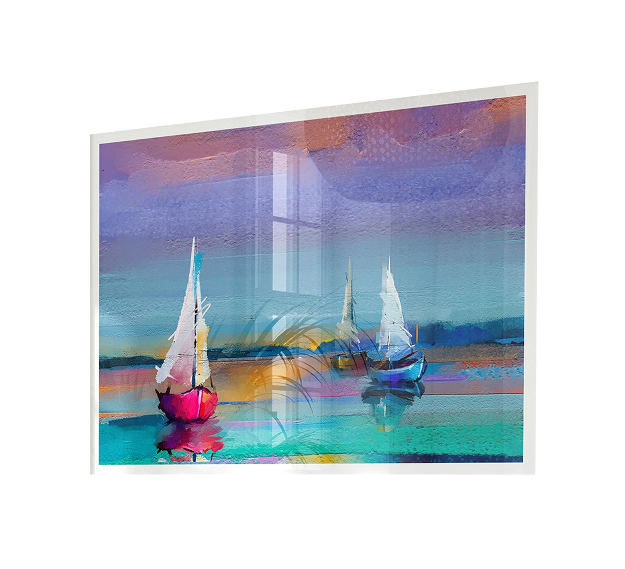 A tableau for a group of boats - Vitrine Furniture - Décor