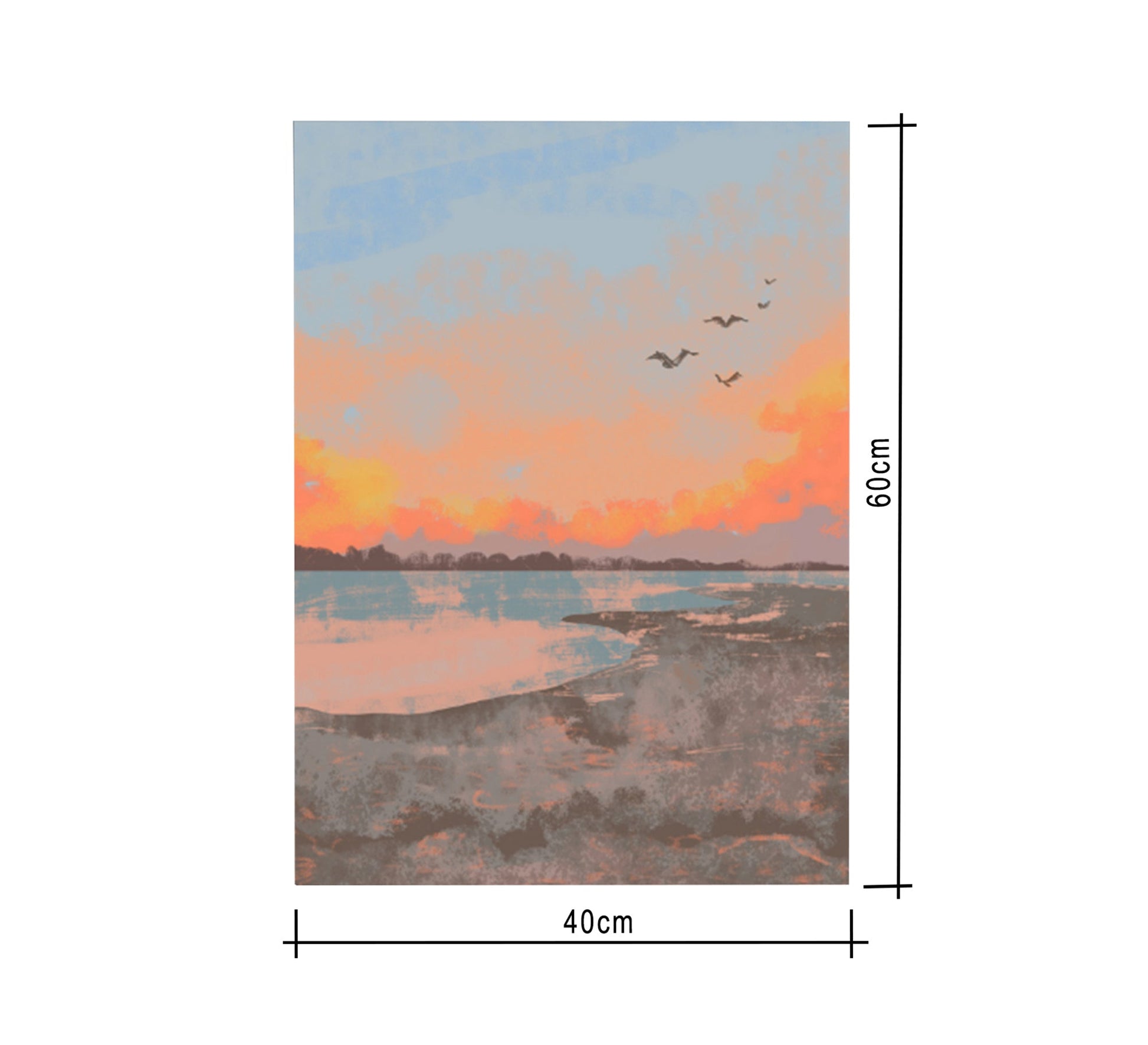 A tableau for sunset on the beach - Vitrine Furniture - Décor