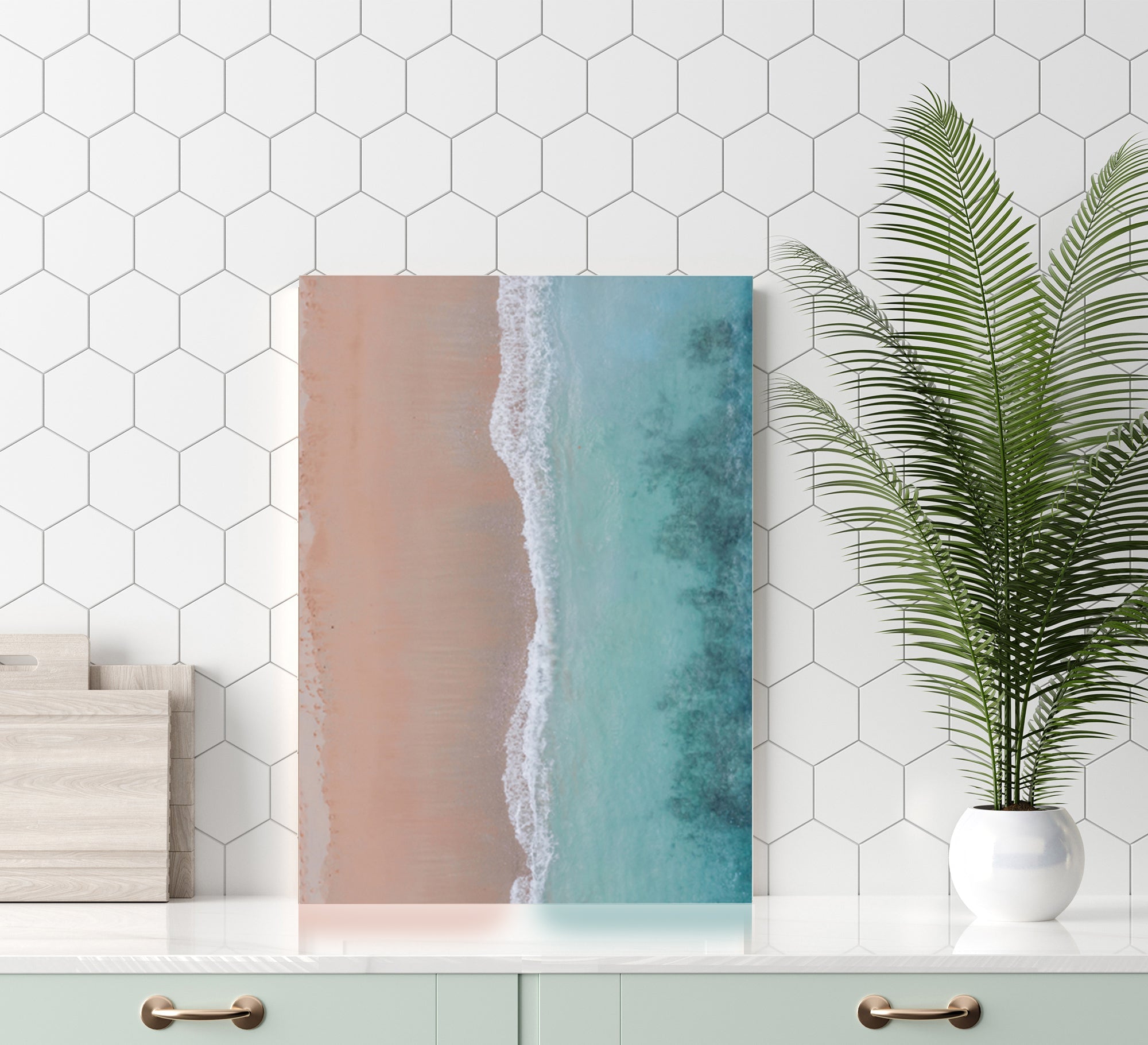 A tableau for the beauty of the waves - Vitrine Furniture - Décor