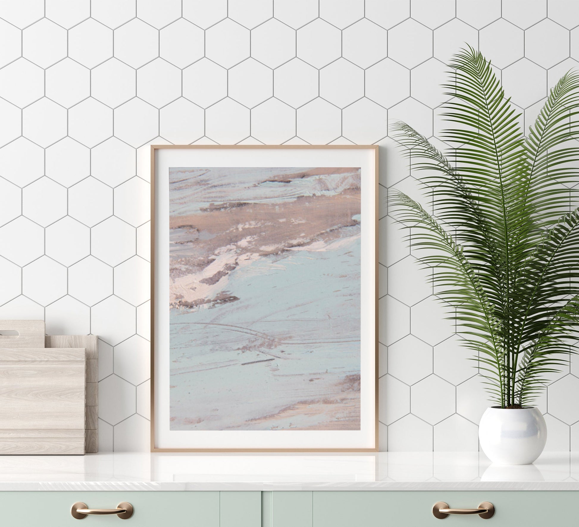 A tableau in calm colors - Vitrine Furniture - Décor