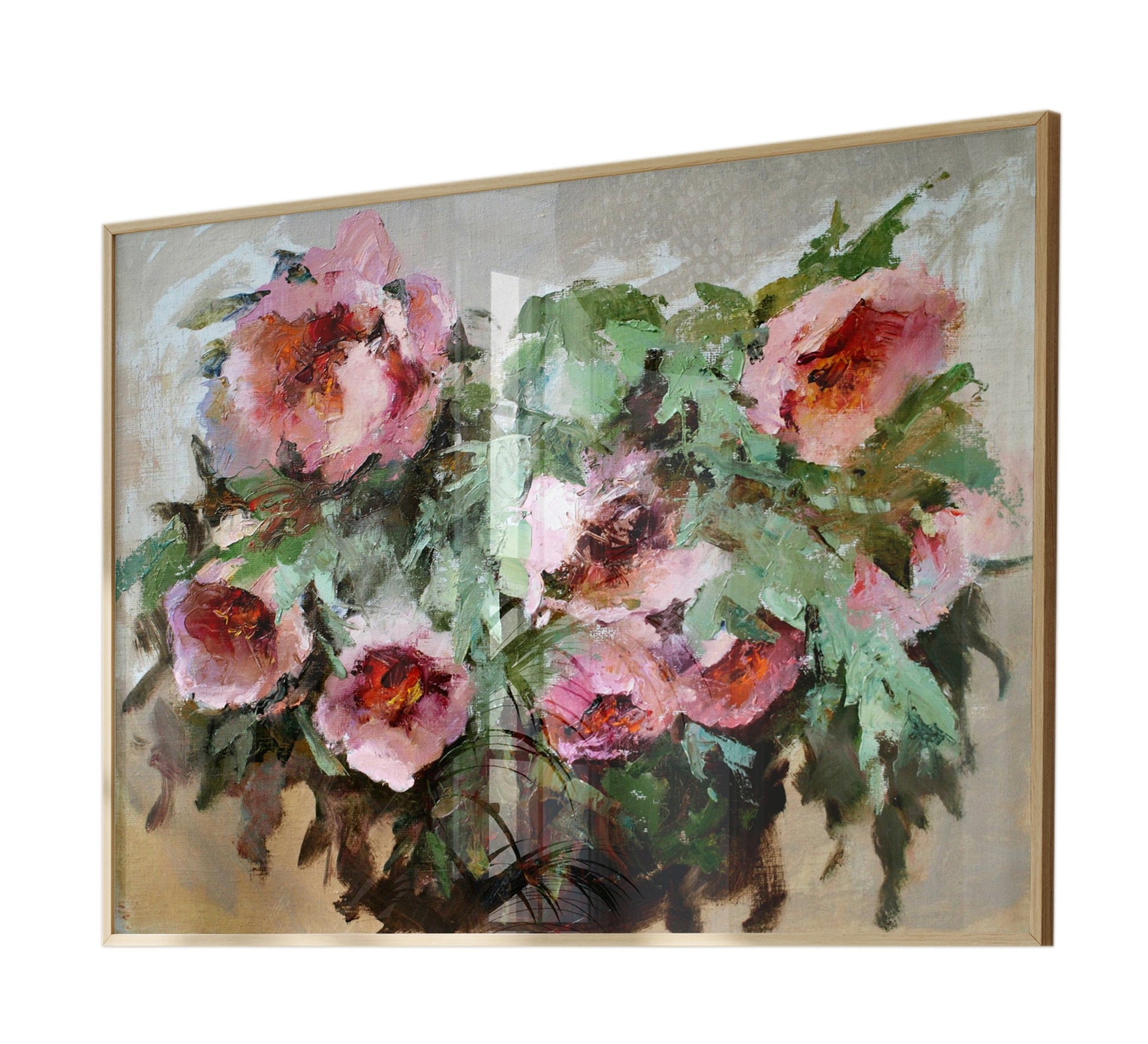 A tableau of a delicate group of roses - Vitrine Furniture - Décor