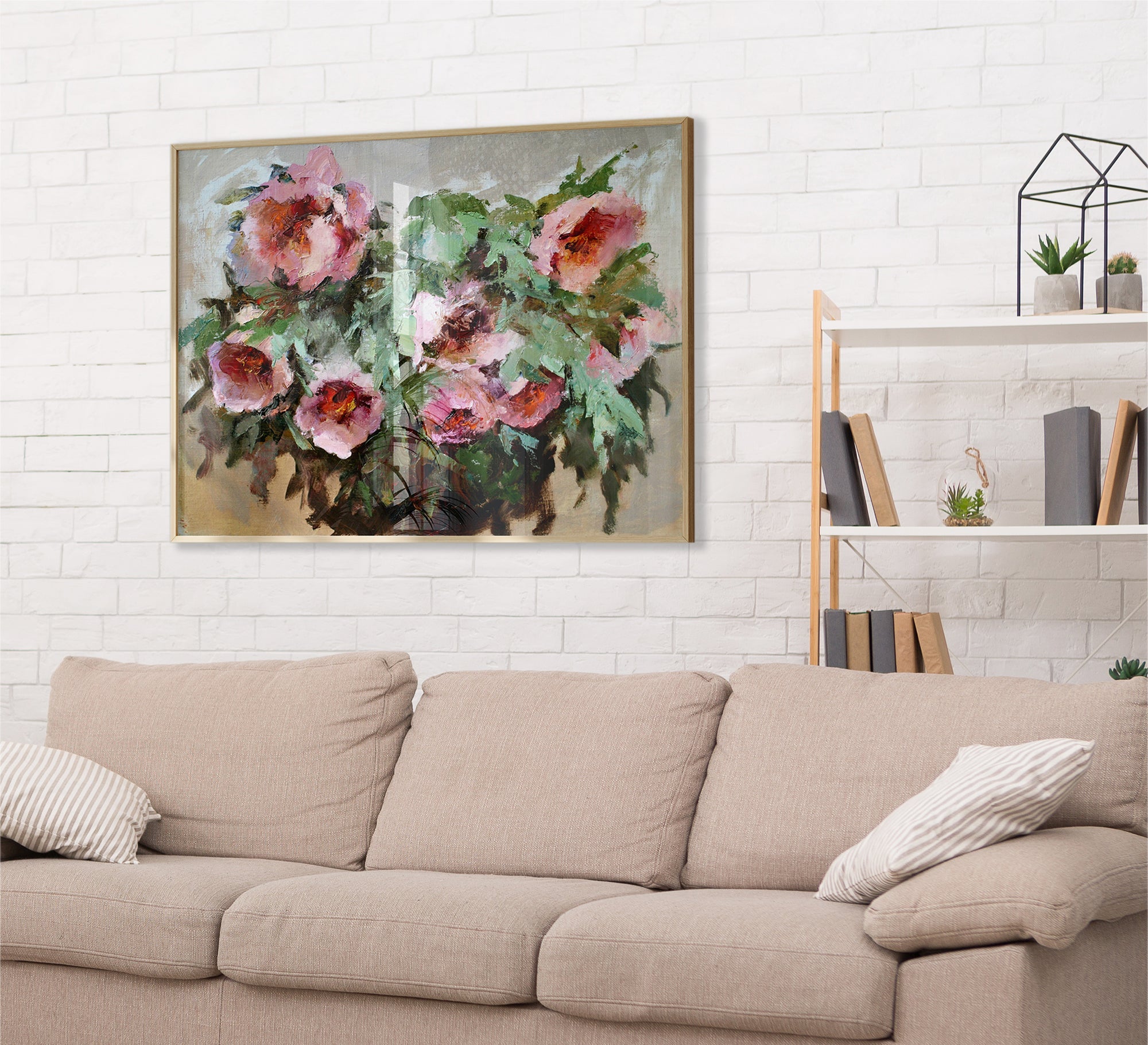 A tableau of a delicate group of roses - Vitrine Furniture - Décor