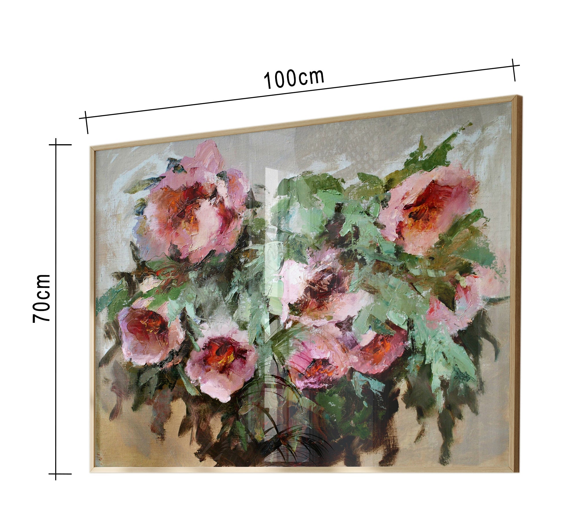 A tableau of a delicate group of roses - Vitrine Furniture - Décor