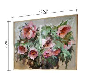 A tableau of a delicate group of roses - Vitrine Furniture - Décor